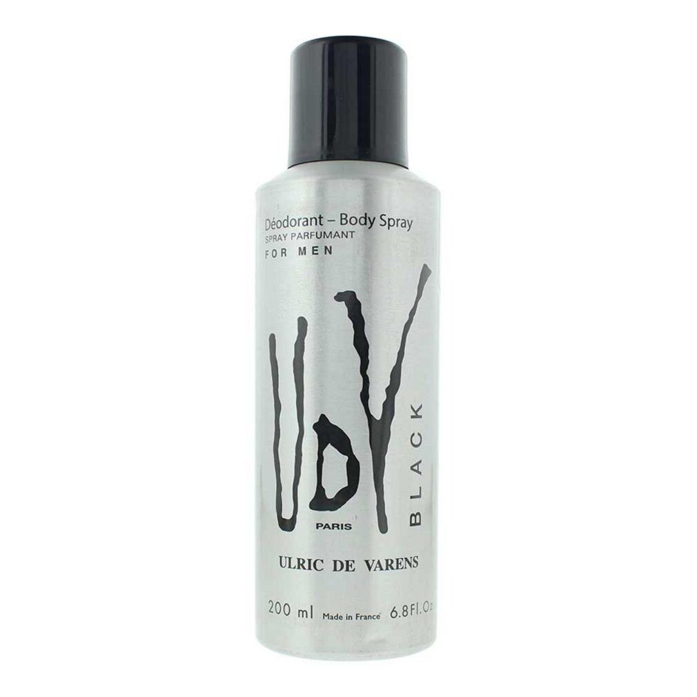 Ulric De Varens Deo-Spray, Black, Deospray, für Herren, 200 ml
