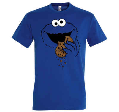 Youth Designz T-Shirt Keks-Monster Herren Shirt Fun T-Shirt Karneval Fasching Kostüm mit lustigem Krümelmonster Aufdruck
