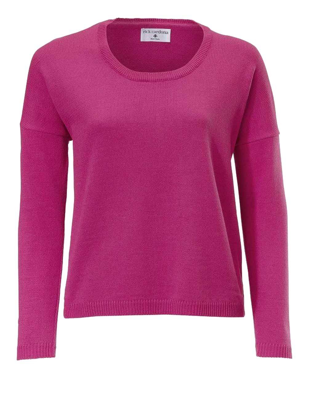 Rick by rick cardona Troyer Rick Cardona Damen Designer-Feinstrickpullover, pink