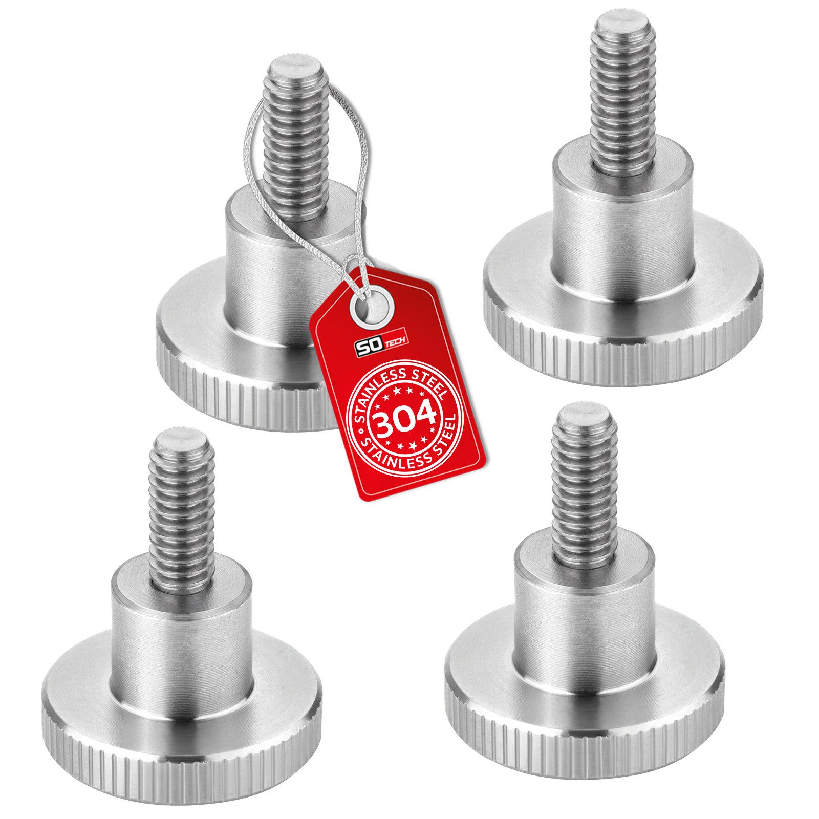 Schraube Rändelschrauben M3-M10 DIN 464 Edelstahl V2A (SS304)
