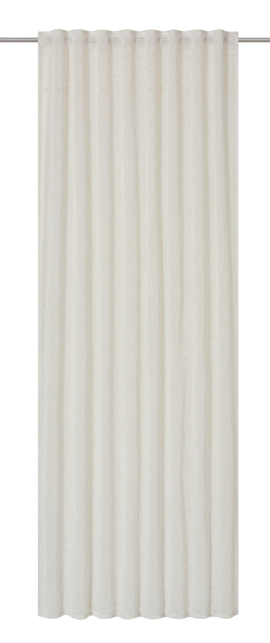 ELBERSDRUCKE Vorhang Vorhang mit verdeckten Schlaufen Wonder beige 255x140cm, Multifunktionsband, halbtransparent
