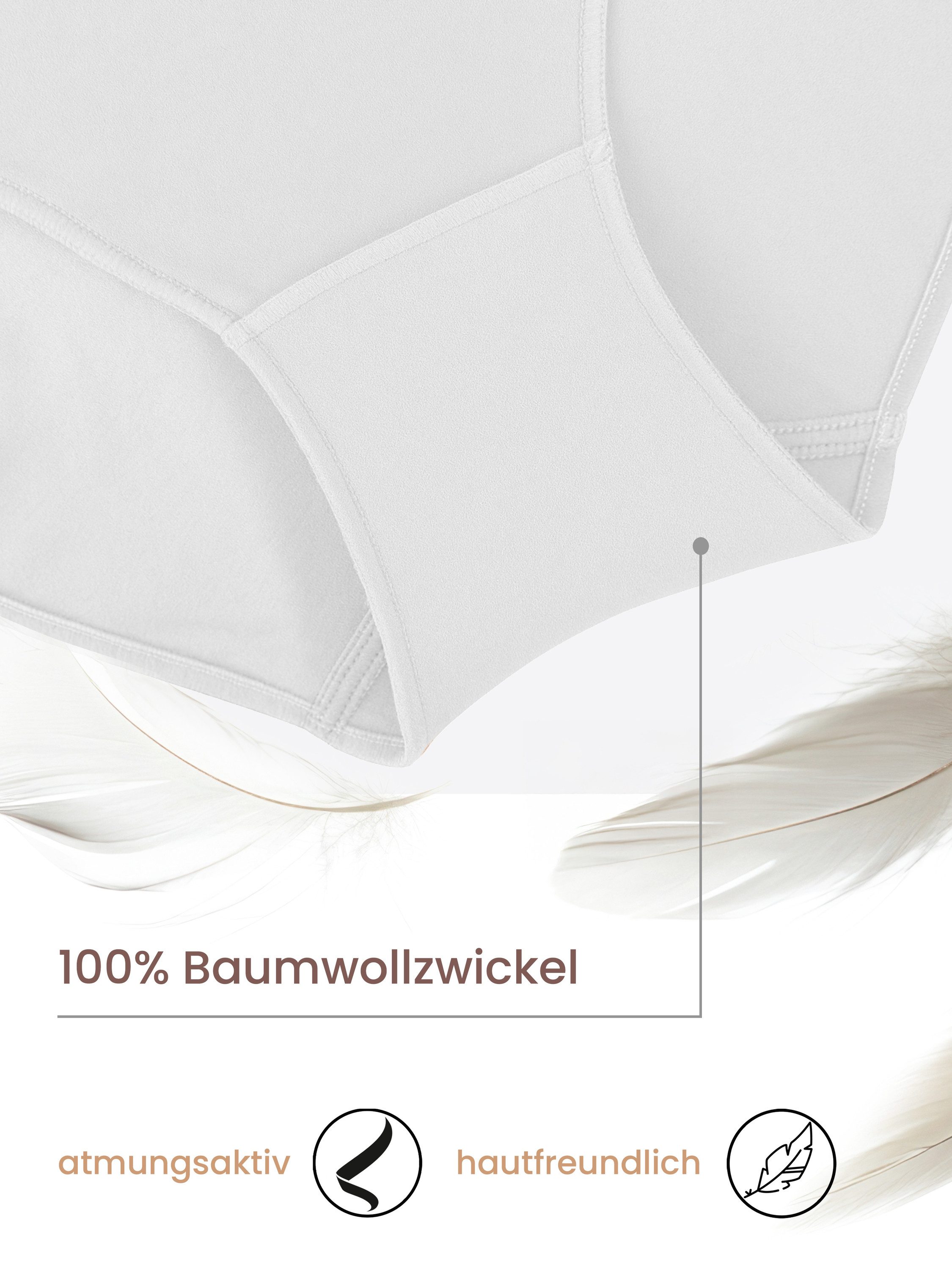 Yenita® Slip Microfaser Bikinislip (3-St) in angenehmer Microfaserqualität