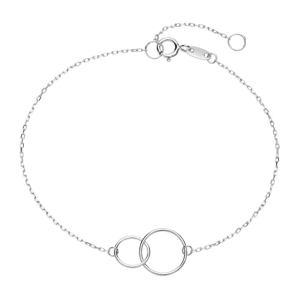 Goldarmband Unique Armband Kreise für Damen aus 375er Weißgold