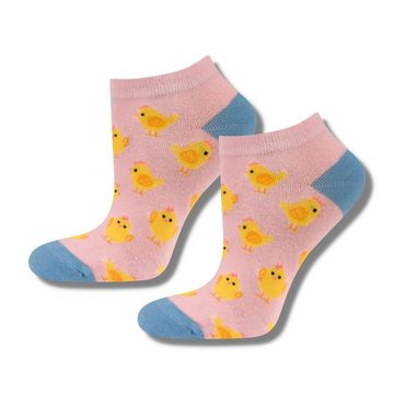 Soxo Socken Ostern Geschenke Für Männer und Frauen (Box, 2-Paar, Set) Damen Socken Bunt 2 Größen
