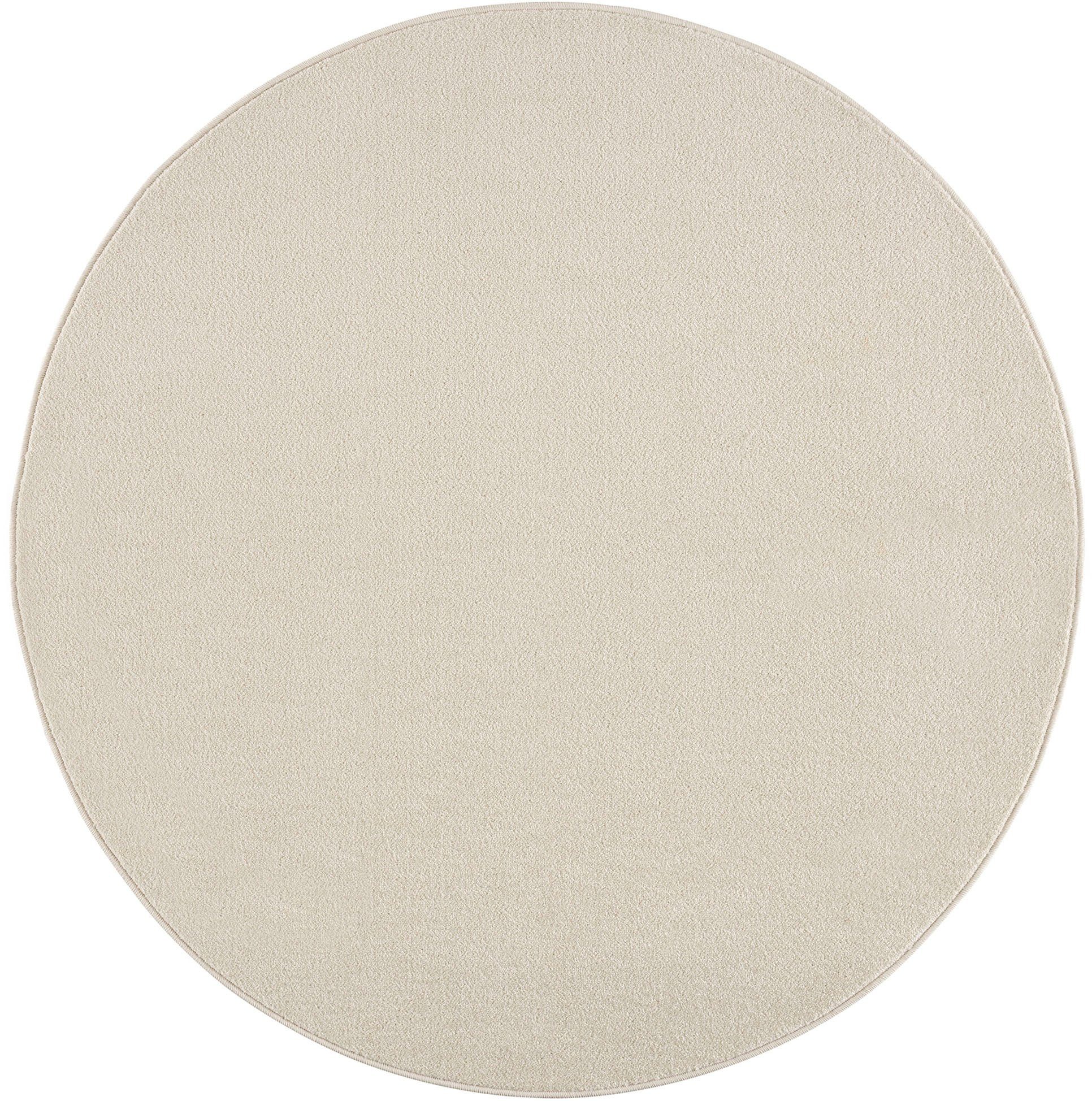 Sanat Teppich Uni, rund, Höhe: 13 mm, robuster Kurzflorteppich, große Farba günstig online kaufen