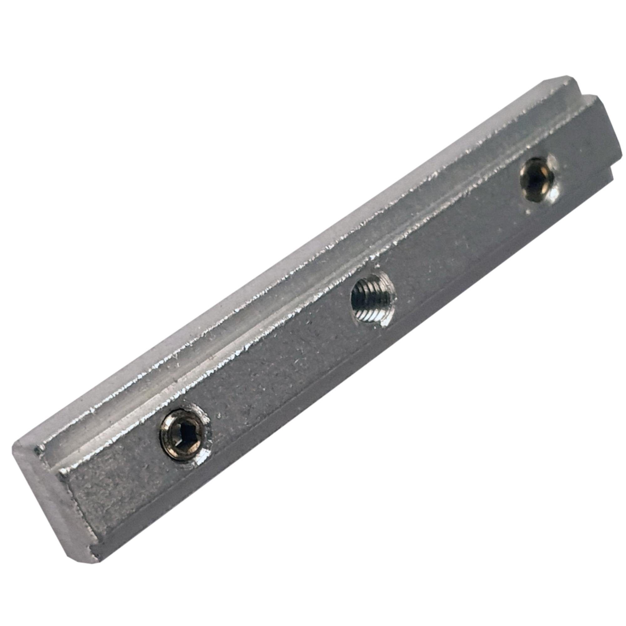 Bestlivings Gardinenschiene Verbinder 1er-Pack, Aluminium, Größe: 6cm Breit, 0,6cm Hoch, 1cm Tief