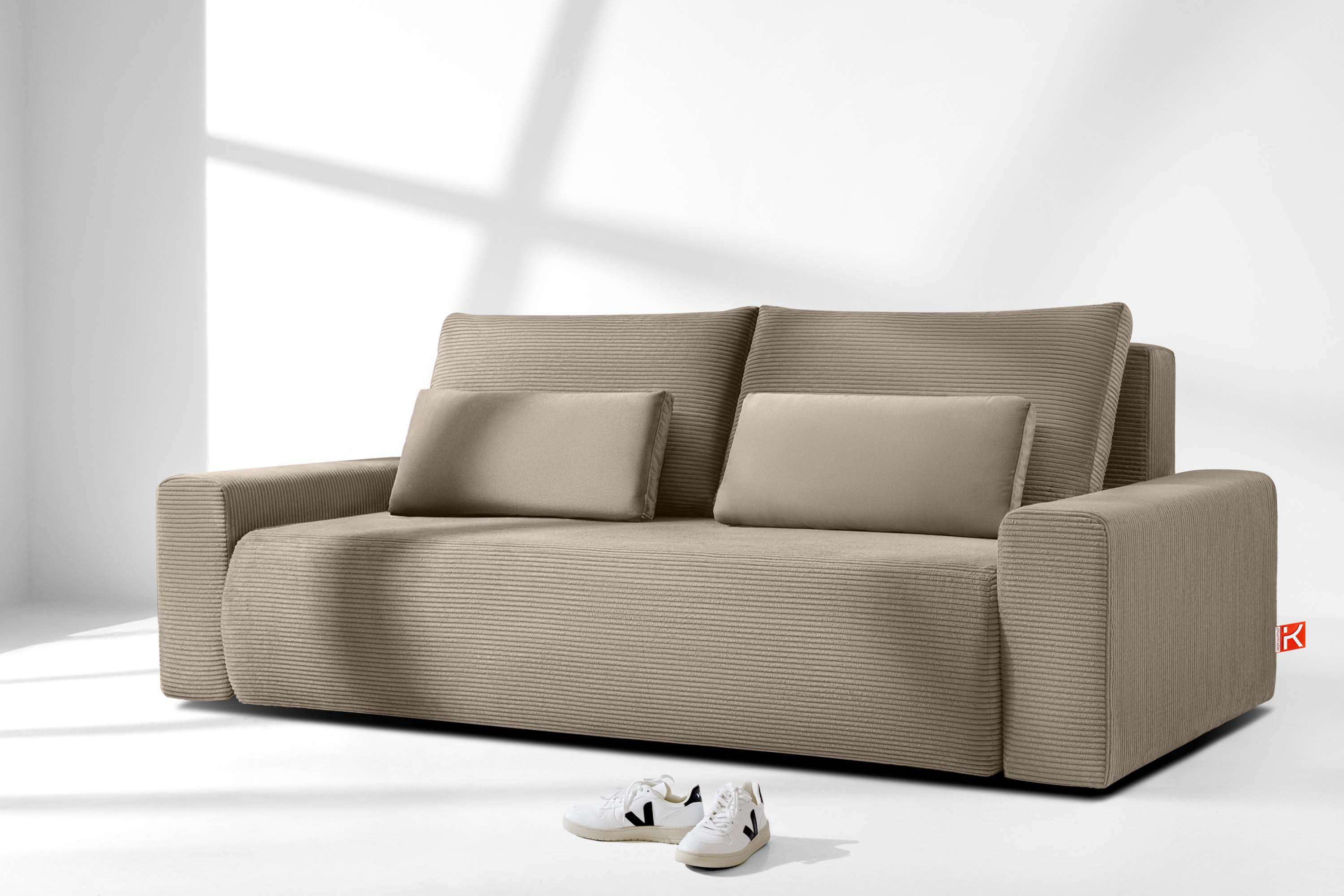 KONSIMO® 3-Sitzer MOLLIS Schlafsofa, Einzelsofa, mit Wellenfeder, hergestel günstig online kaufen