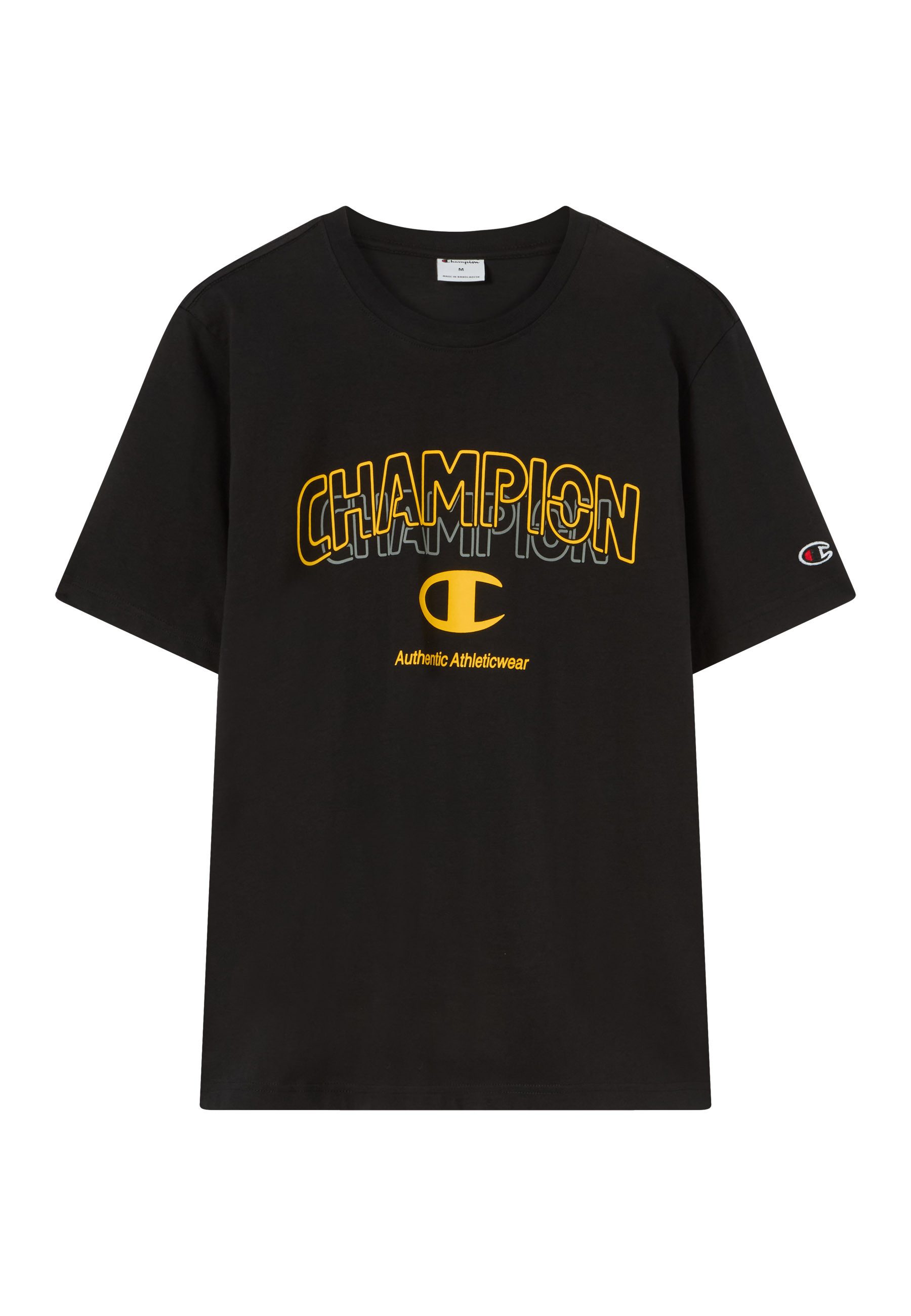 Champion T-Shirt Graphic Tee sportliche Passform, Kurzarm, Rundhalsausschnitt