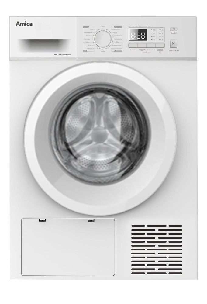 Wärmepumpentrockner von Amica: Effiziente Wäschetrocknung mit modernem Design