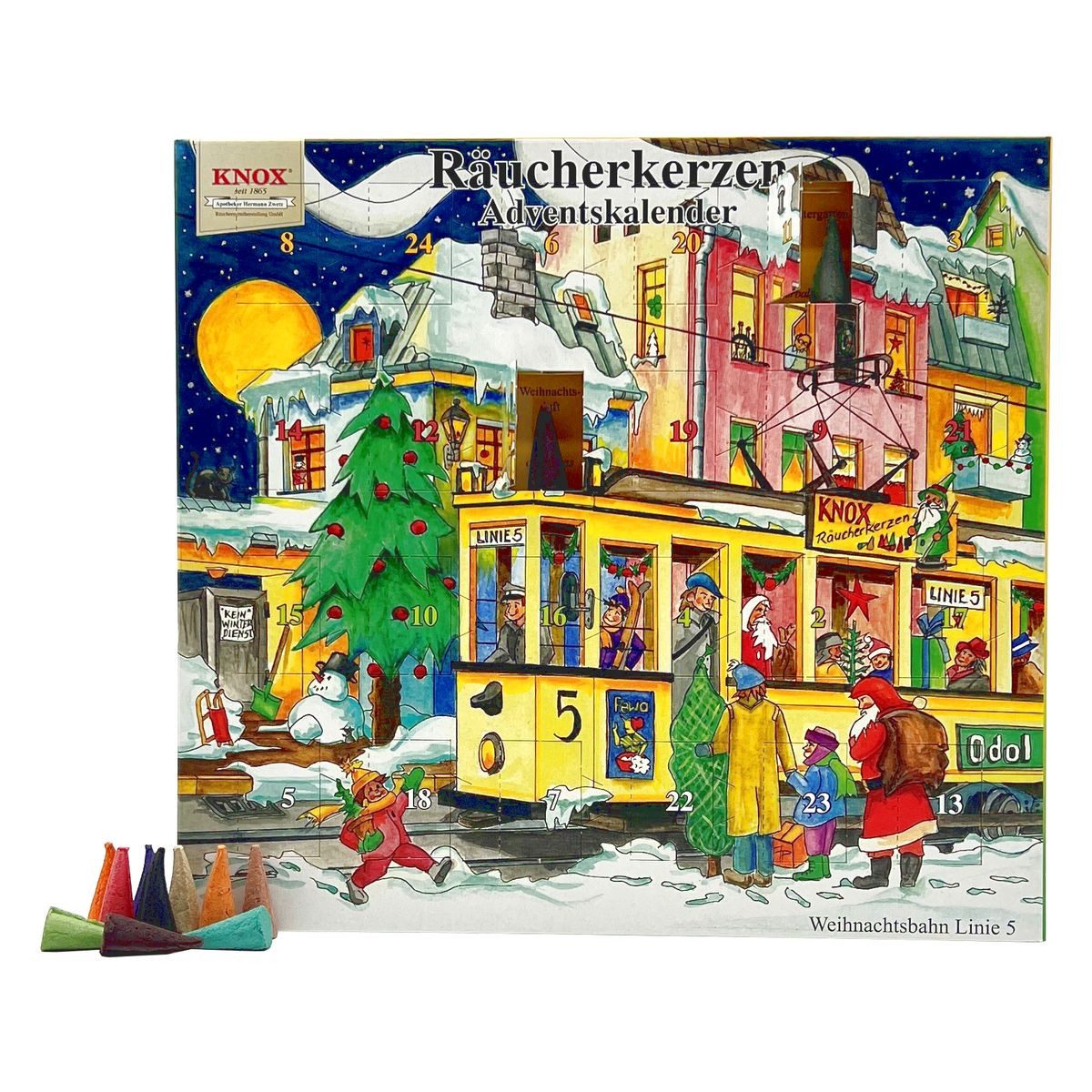 KNOX Adventskalender KNOX Adventskalender mit 24 Räucherkerzen