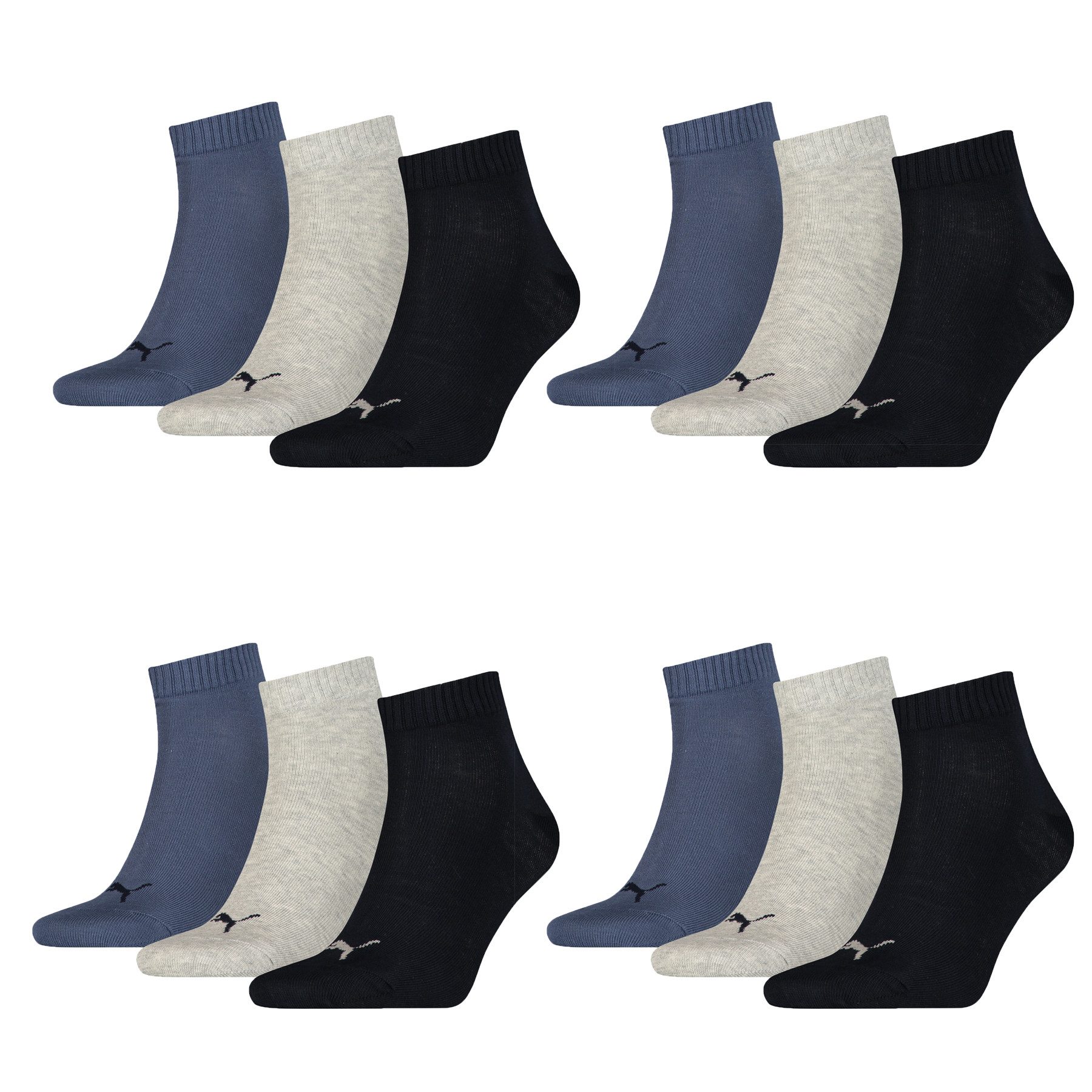 PUMA Kurzsocken Bequeme Quarter Socken aus Baumwollmischung (12-Paar) günstig online kaufen