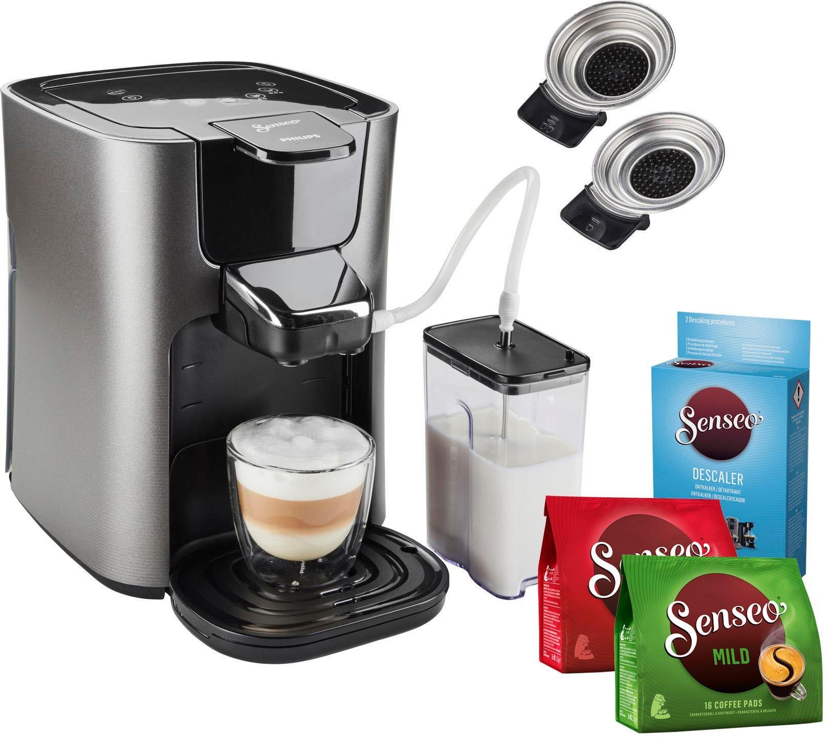 Kaffeepadmaschine HD6574/50 Latte Duo, inkl. Gratis-Zugaben im Wert von 14,- UVP Kaffeepadmaschine HD6574/50 Latte Duo, inkl. Gratis-Zugaben im Wert von 14,- UVP