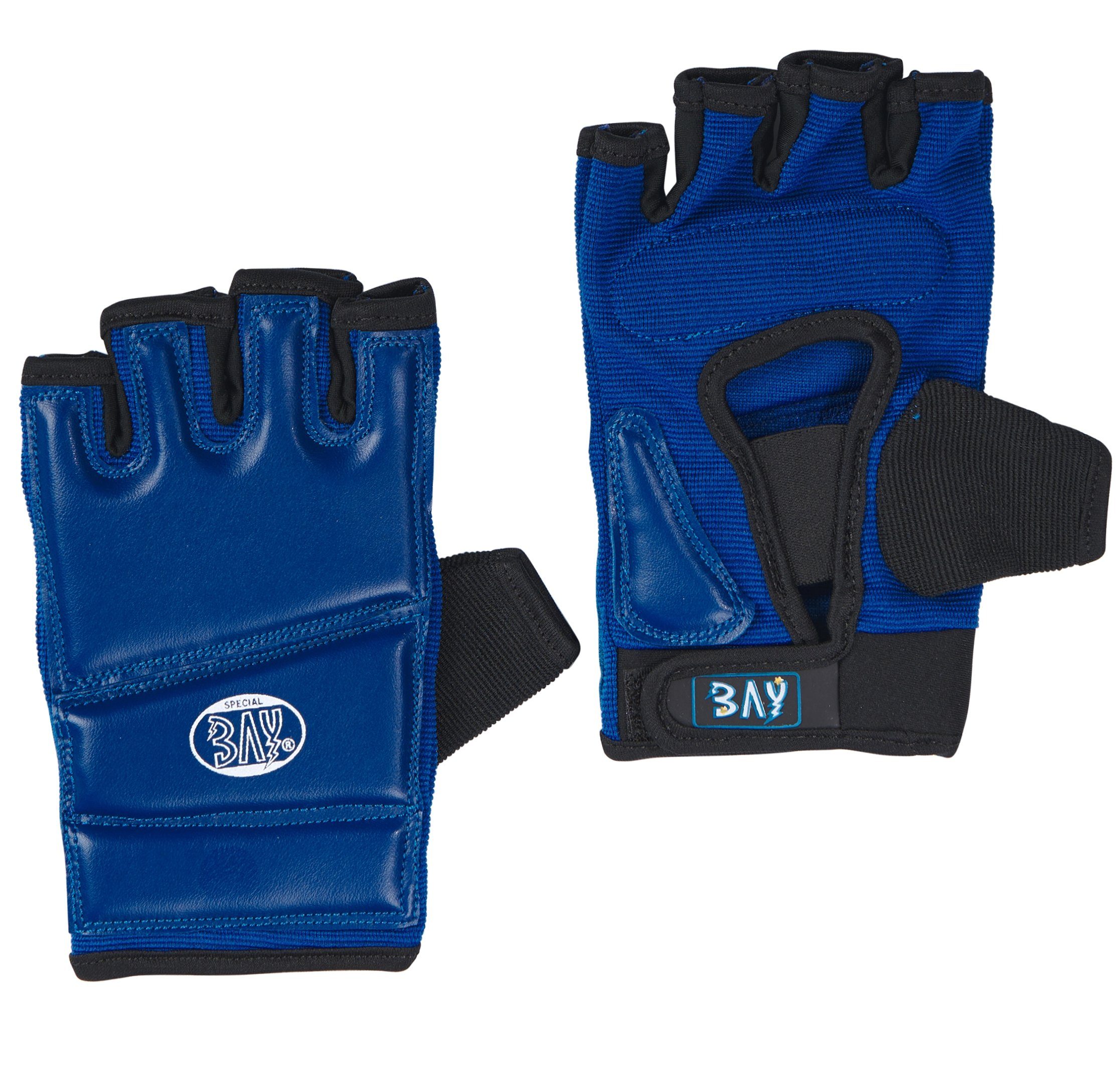 Boxhandschuhe BAY-Sports Sandsack - Sandsackhandschuhe Boxsack und Handschutz blau, XS Touch XXL Erwachsene Kinder