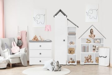 Konsimo Jugendzimmer-Set Regal-Set (2tlg) PABIS, Möbel für Kinderzimmer, Hausform