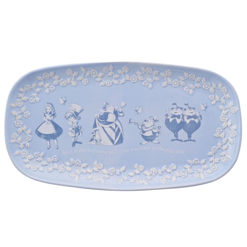 Disney Servierplatte Große Alice im Wunderland Servierplatte Ceramic Disney Store