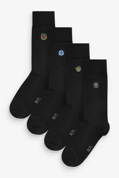 Next Kurzsocken 5er-Pack Socken mit Stickerei (4-Paar)