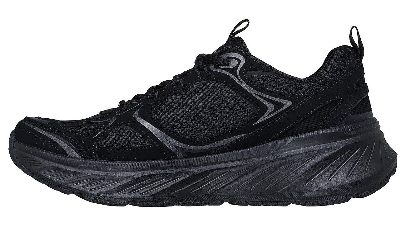 Skechers EDGERIDE-SILVER ECLIPSE Sneaker Retro Sneaker, Schnürschuh, Sportschuh mit Metallic-Besätzen