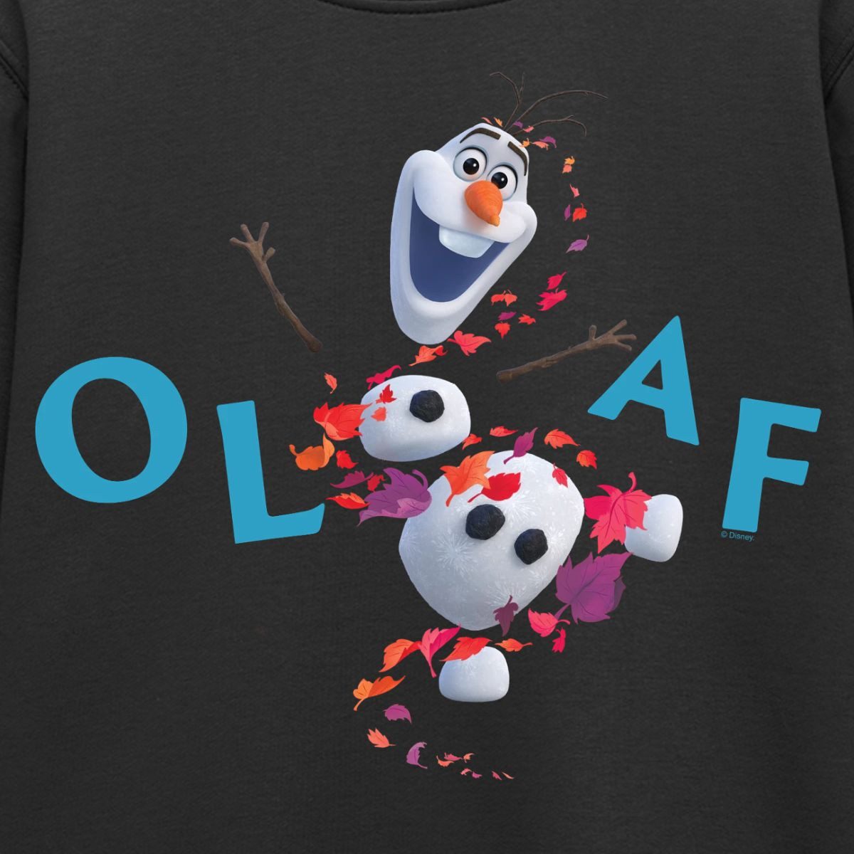 Spreadshirt Sweatshirt Frozen Olaf Schriftzug Mit Schneemann Kinder Premium Pullover (1-tlg) – Bild 2 von 5