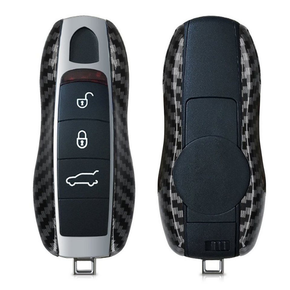 kwmobile Schlüsseltasche Autoschlüssel Hülle für Porsche, Hardcover  Schutzhülle Schlüsselhülle für Porsche