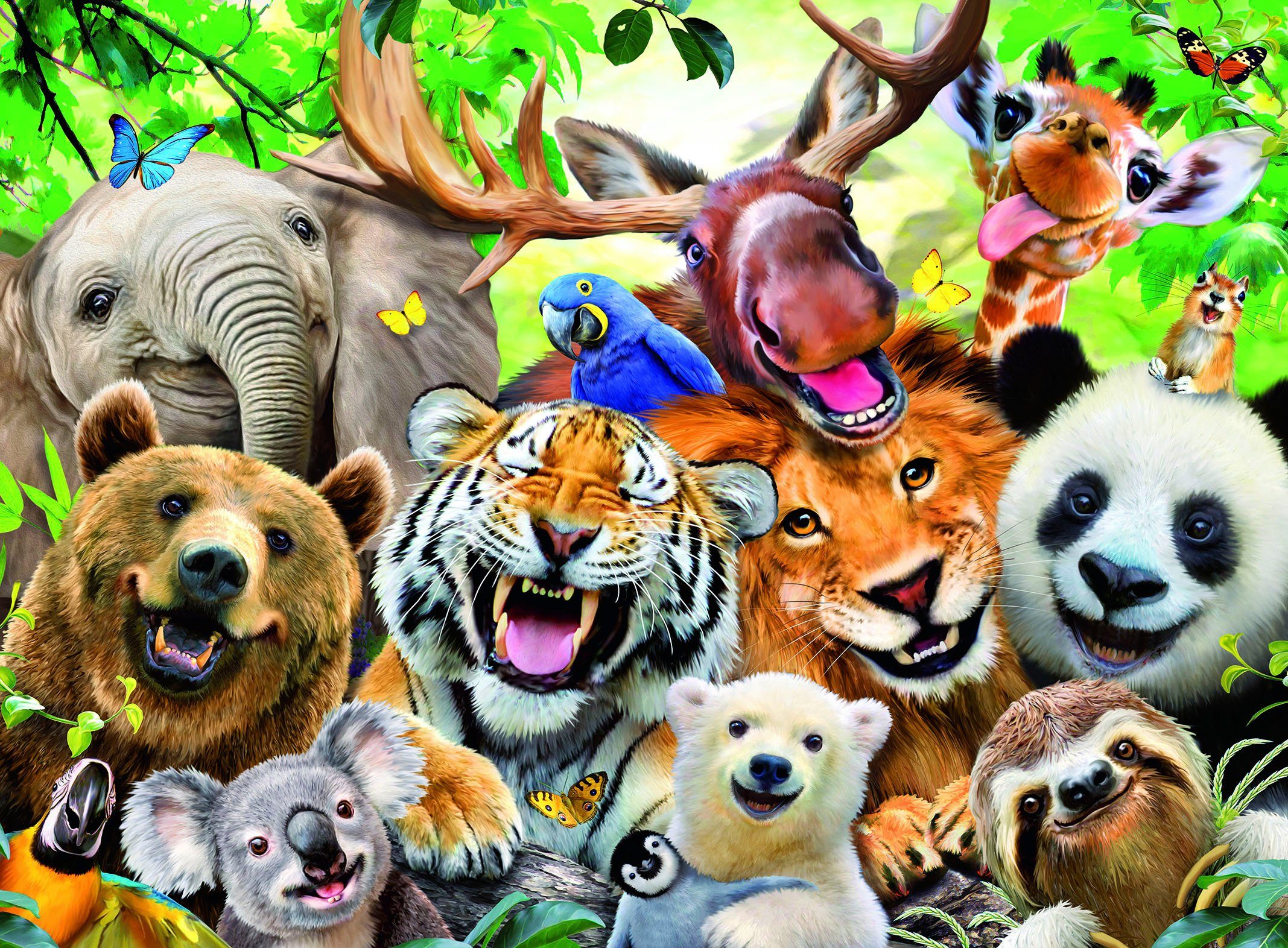 Ravensburger Puzzle 300 XXL, Bitte lächeln!, günstig online kaufen