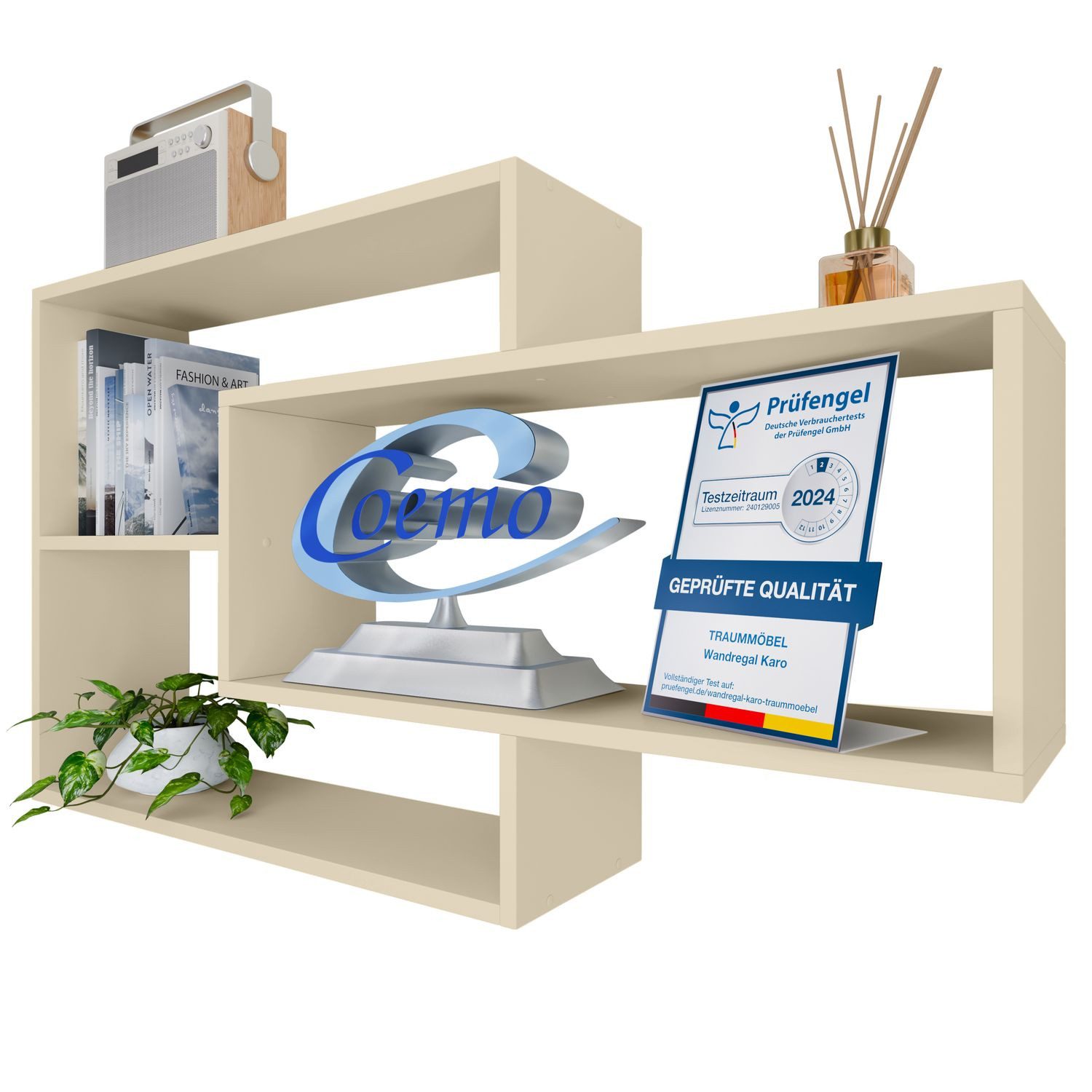 TRAUMMÖBEL Wandregal KARO, Modernes Schweberegal großes günstig online kaufen