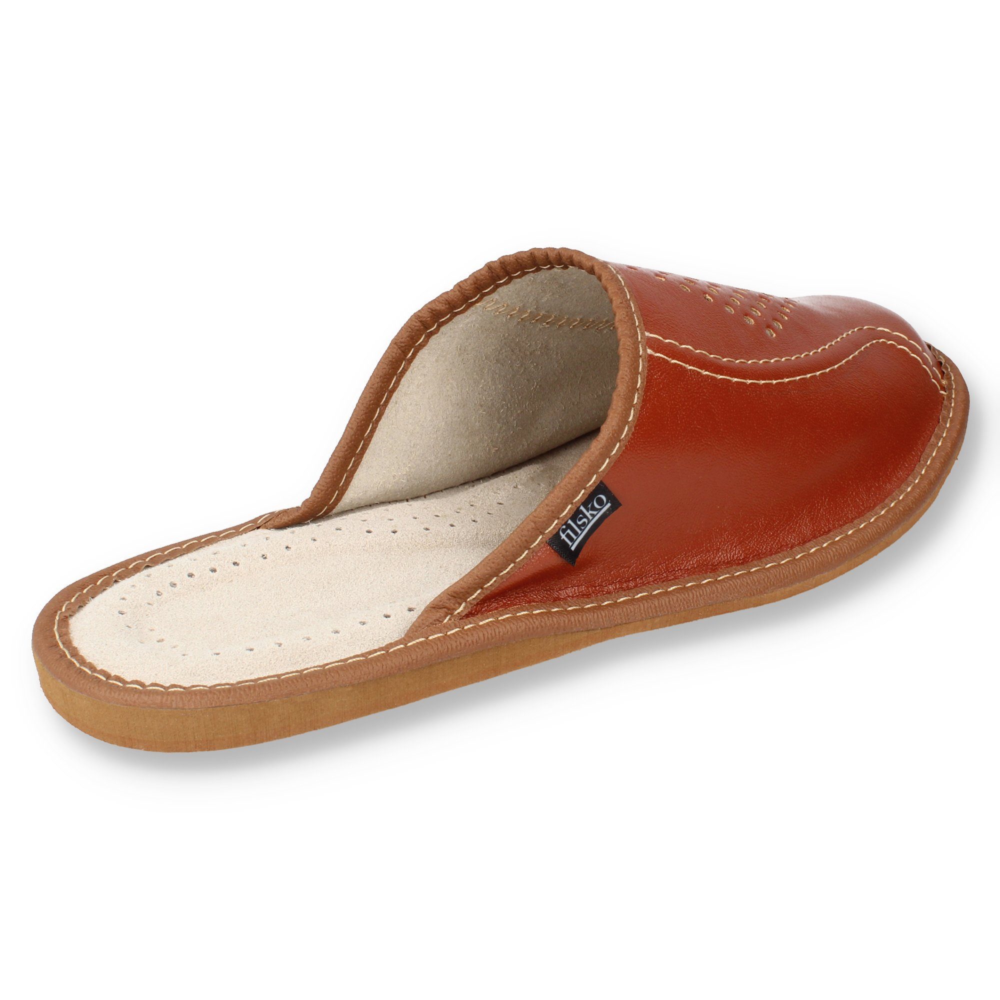 filsko Edle Herren Pantoletten Palanga Hausschuh bis Schuhgröße 50!