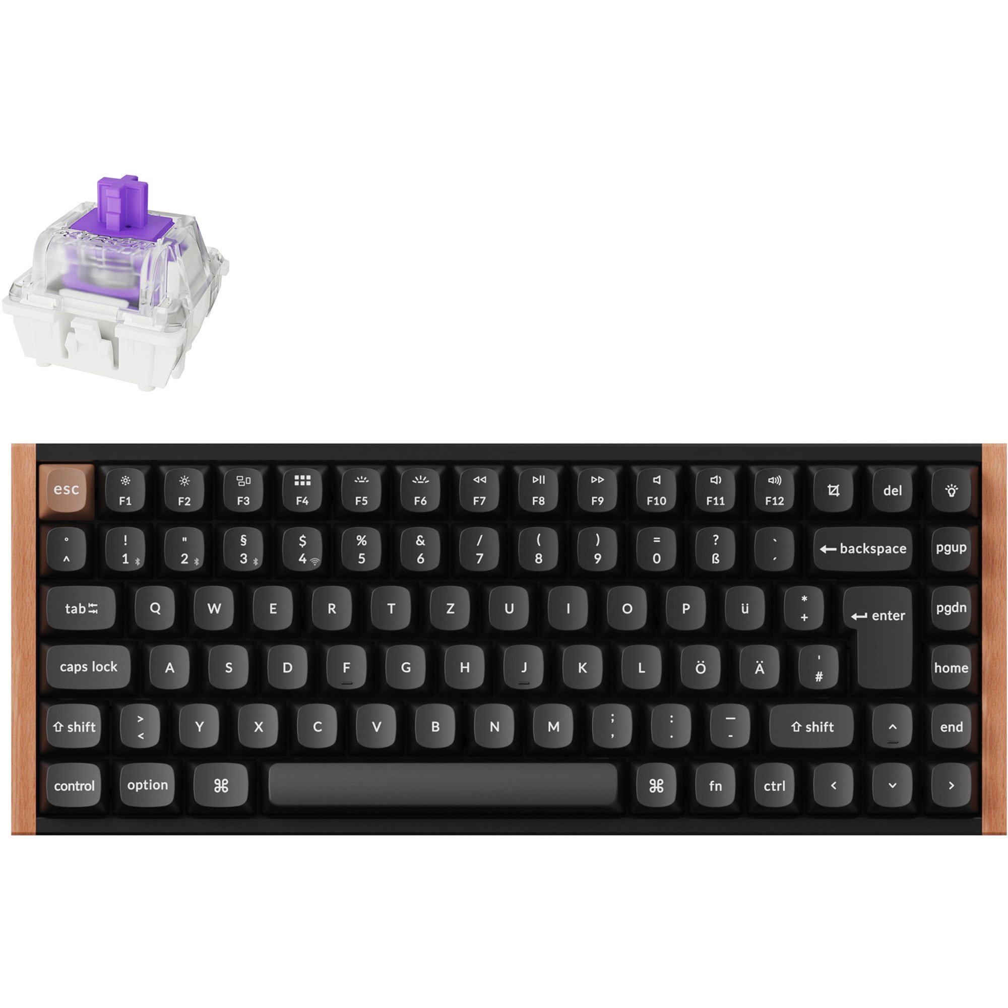 Keychron Keychron K2 HE, Gaming-Tastatur, (Aluminiumrahmen) Tastatur