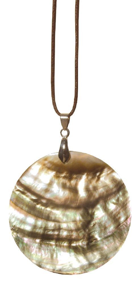 Kette mit Anhänger Muschel - Halskette Resin 5cm