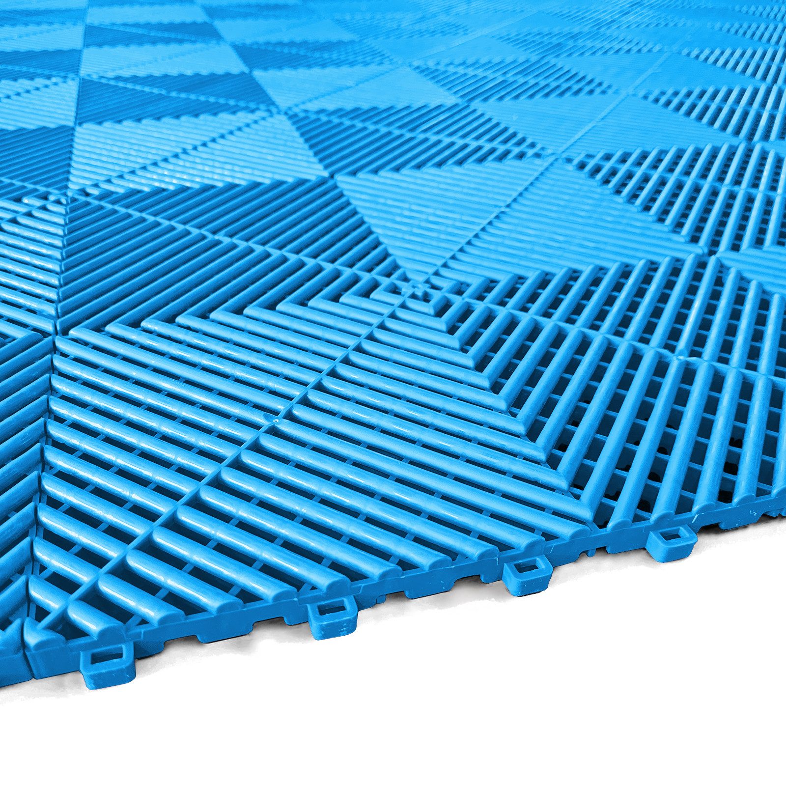 RAMROXX Klickfliese Performance Bodenfliese Garagenboden Floor Hell Blau 40x40cm