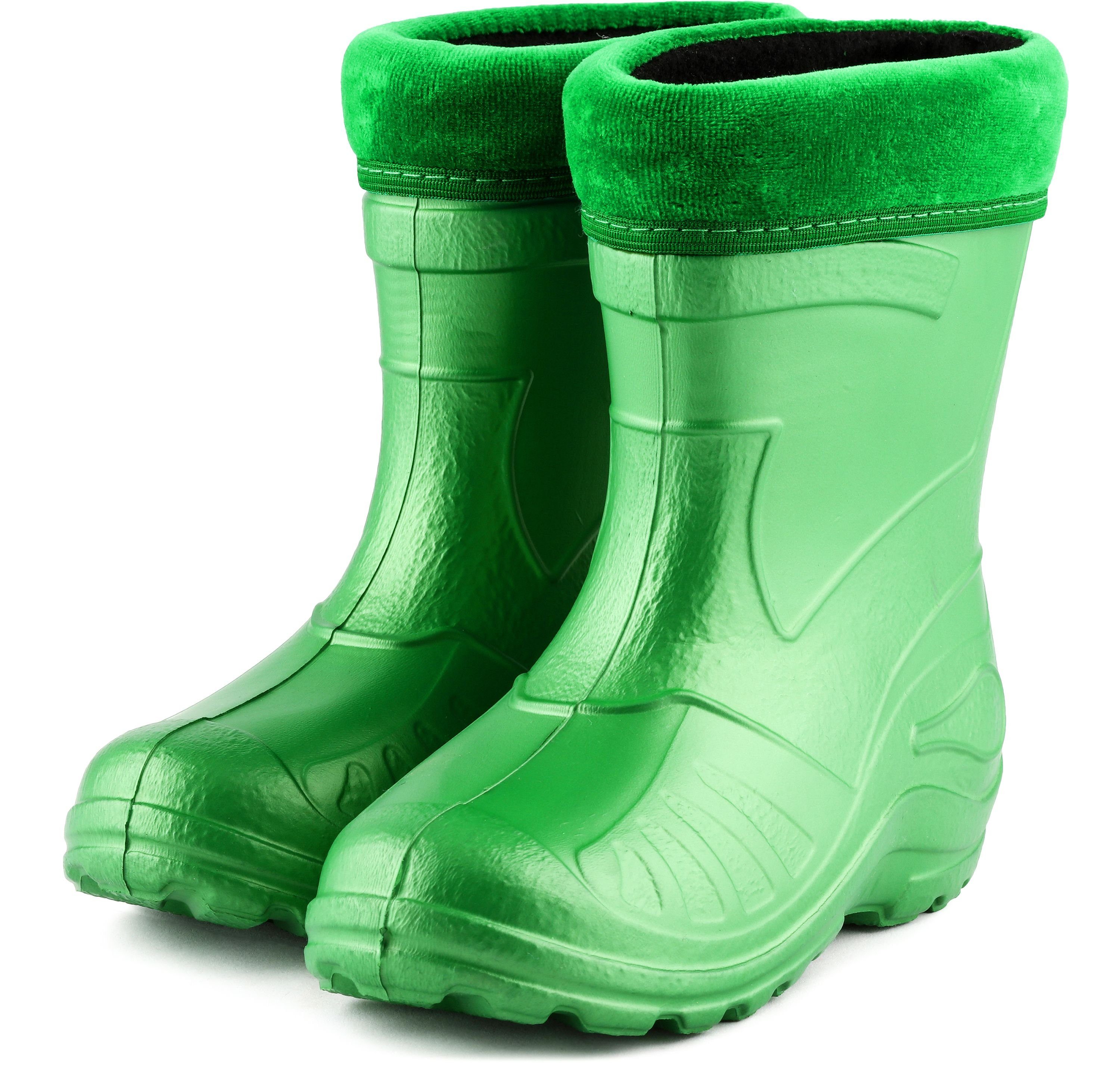 Gummistiefel Ladeheid Thermo gefüttert Smaragdgrün Regenstiefel Kinder EVA KL050 Gummistiefel