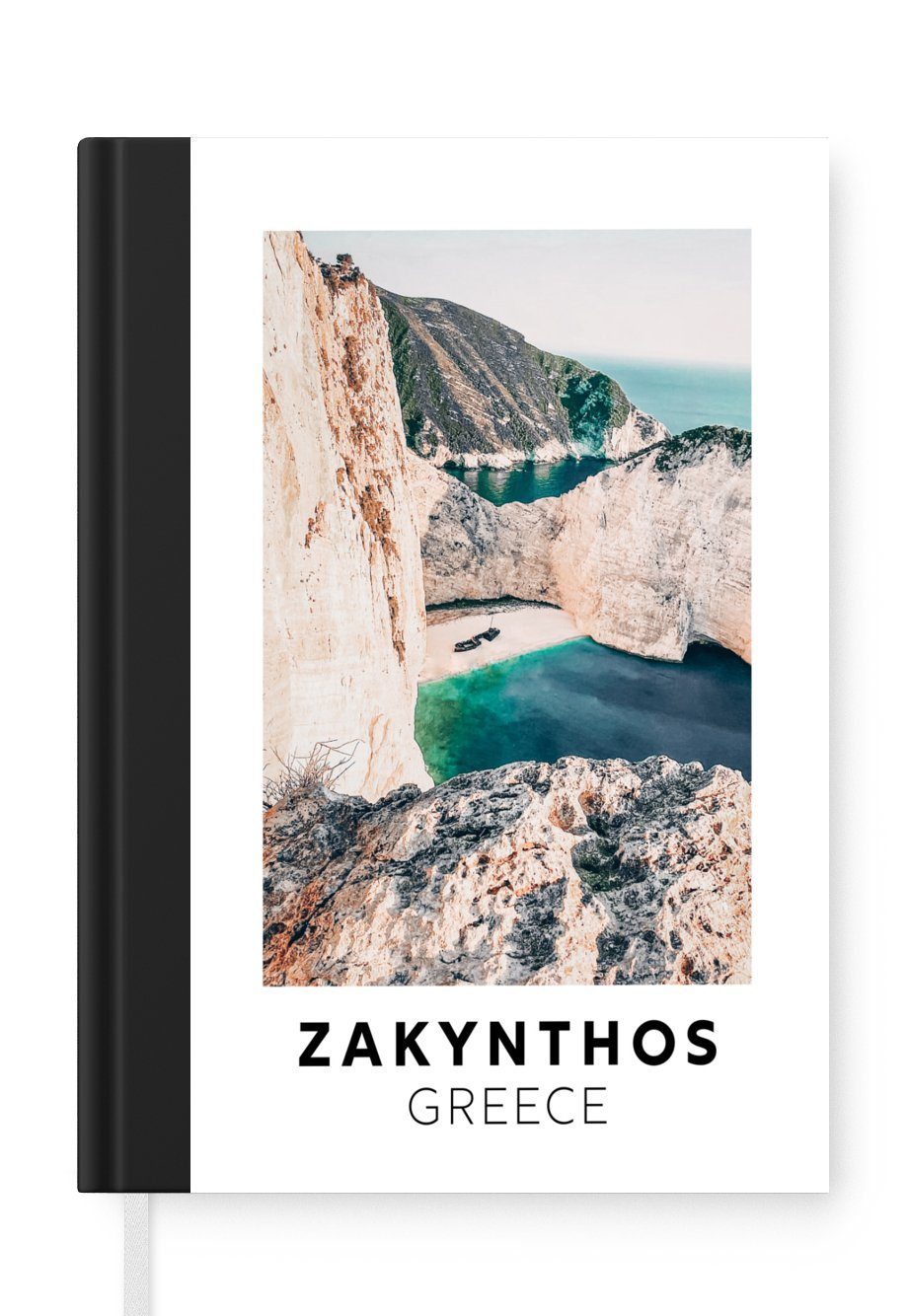 Seiten, A5, Griechenland - Tagebuch, 98 Haushaltsbuch Insel Natur, Journal, Merkzettel, Notizheft, MuchoWow Notizbuch -