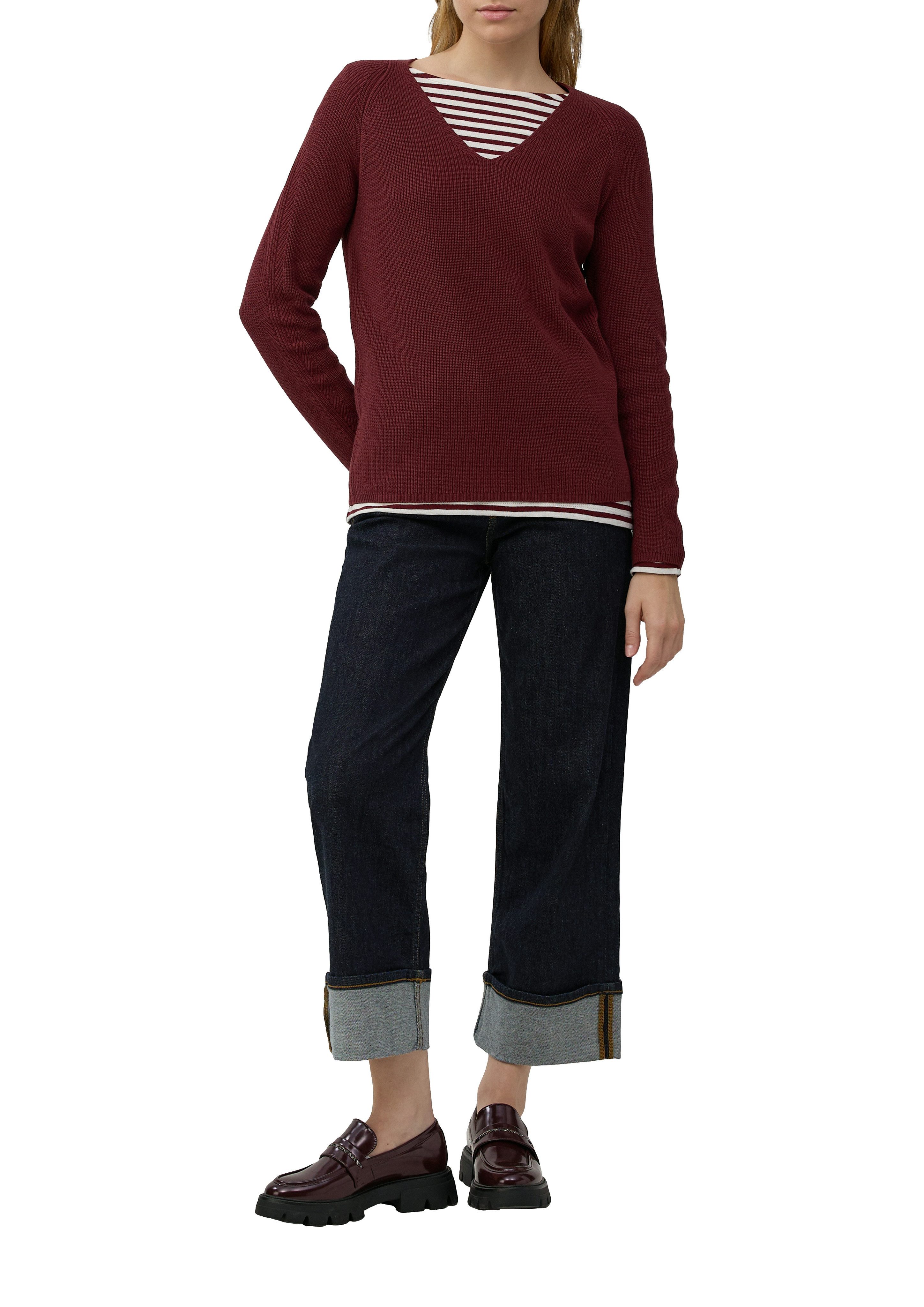 s.Oliver Strickpullover mit V-Ausschnitt