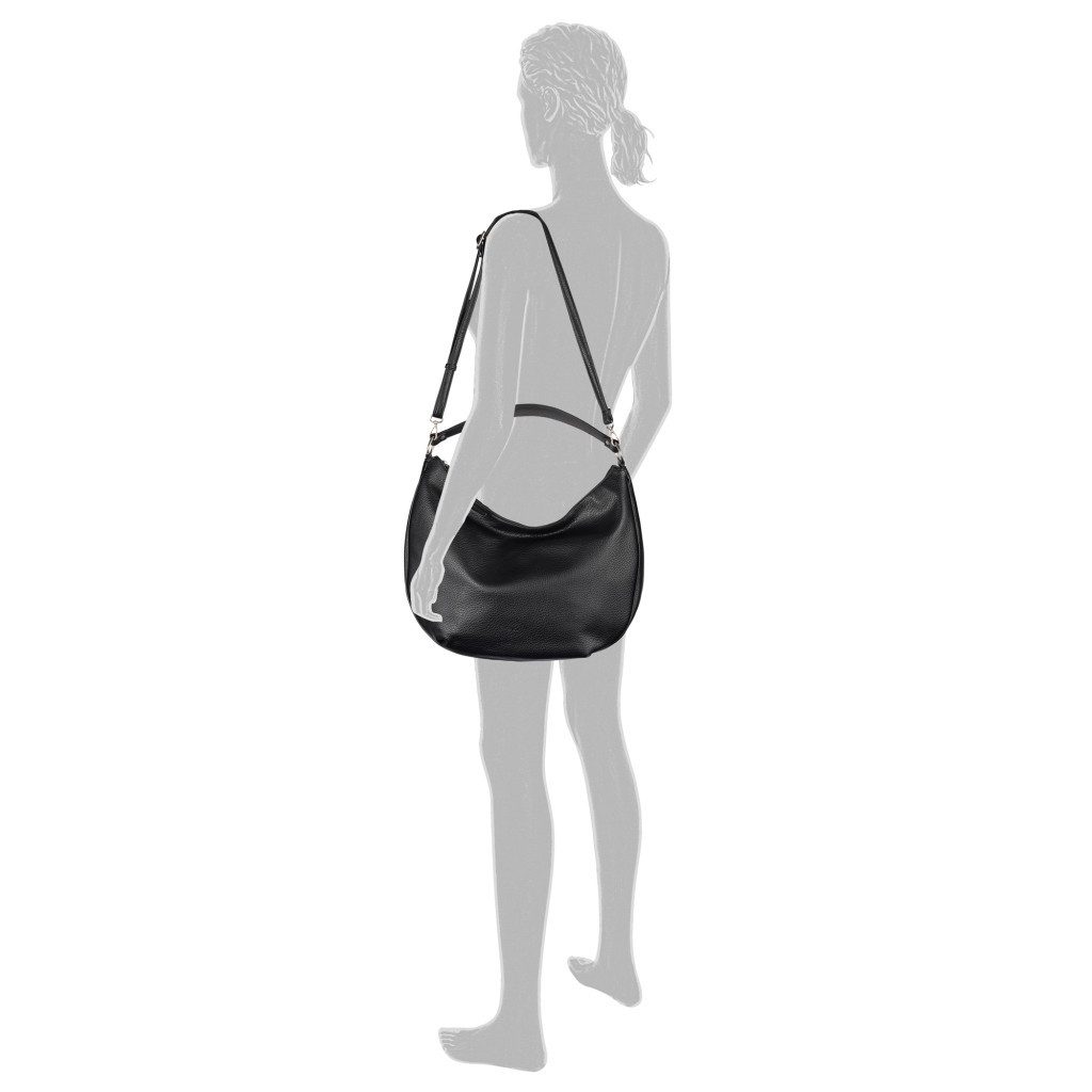 Gabor Hobo Rosina, Umhängetasche, Schultertasche mit markantem Metal-Emblem
