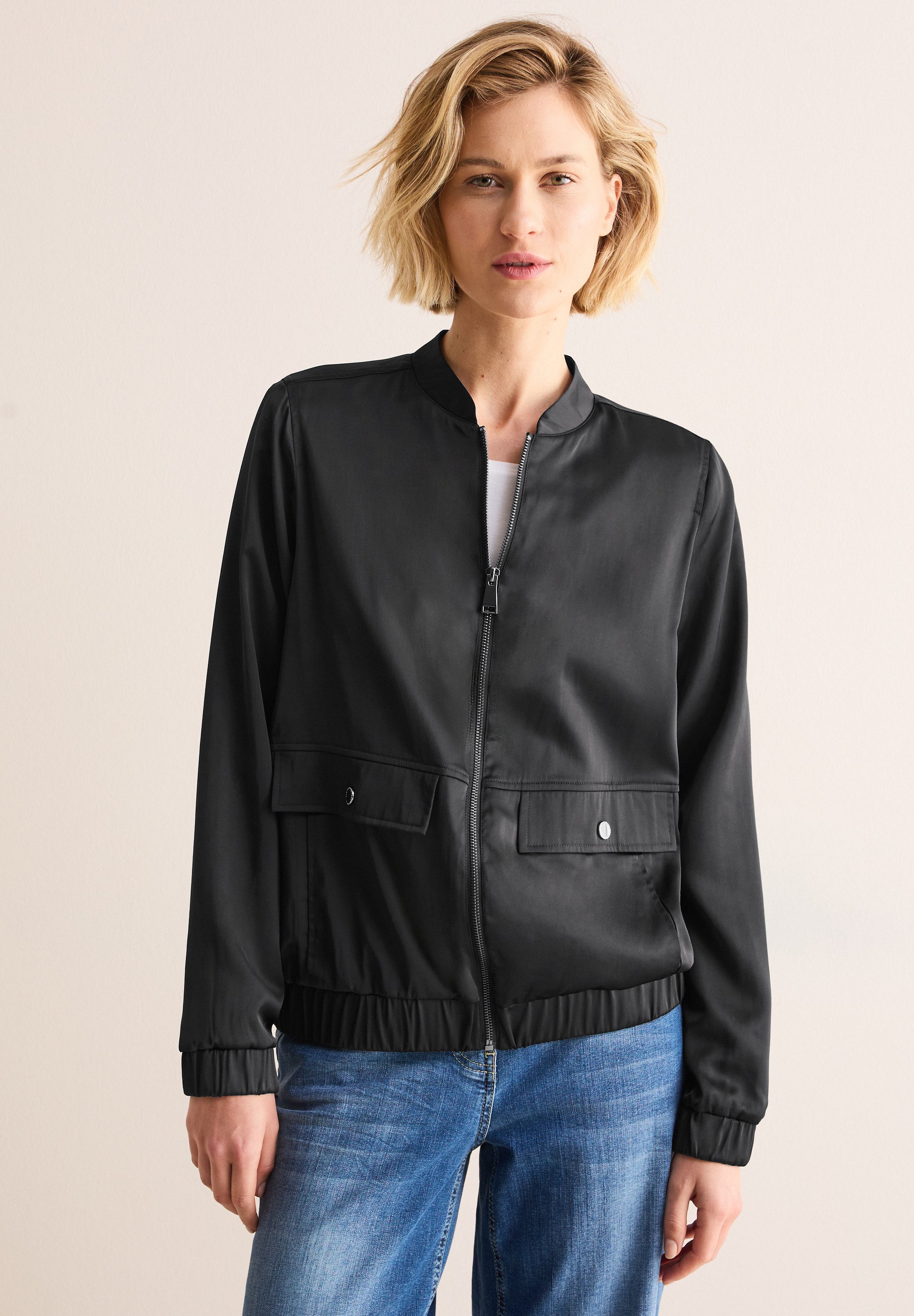 CECIL Kurzjacke bestehend aus einem Materialmix günstig online kaufen