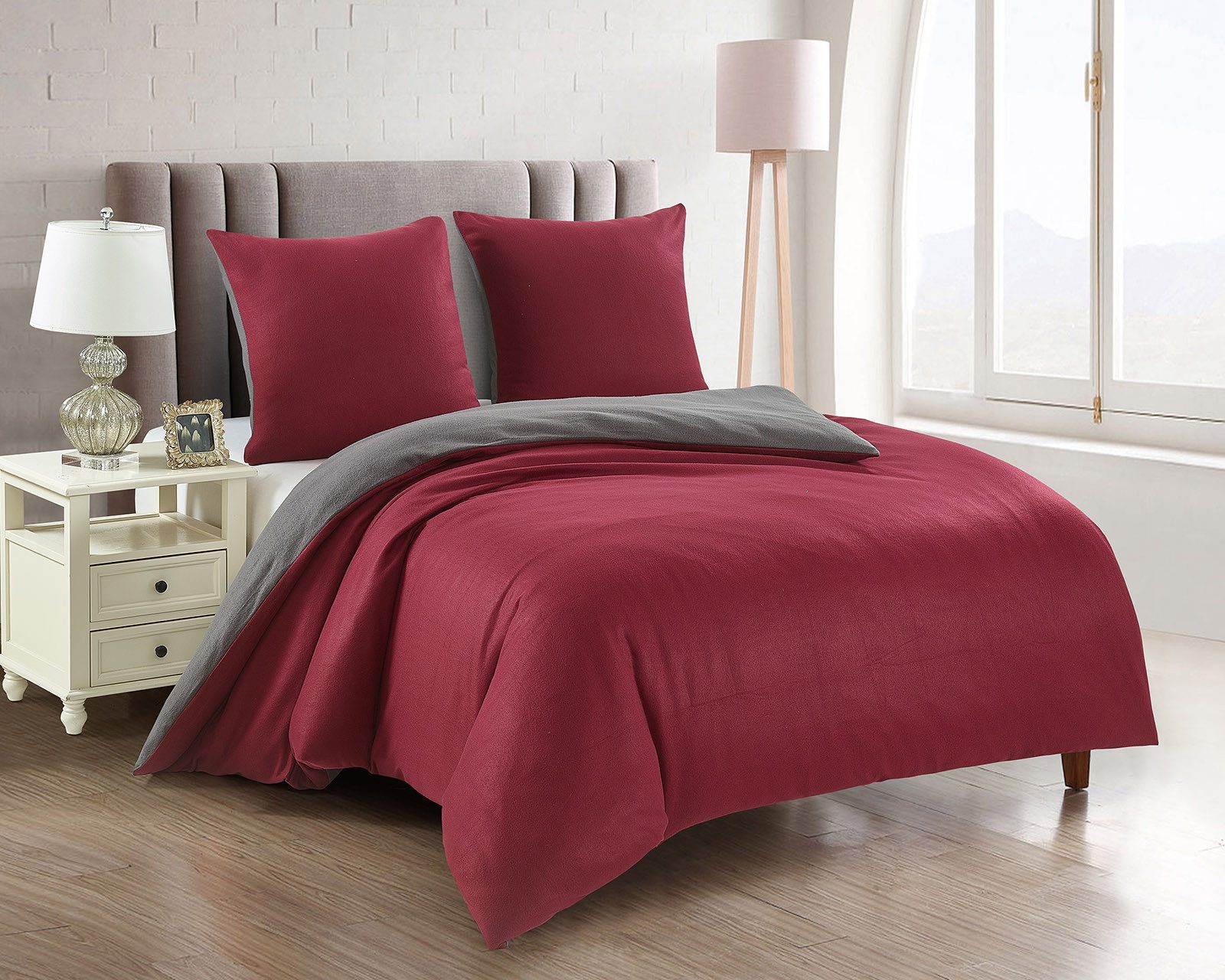 Buymax Bettwäsche Fleece Bettbezug-Set Bettwäsche Uni, günstig online kaufen