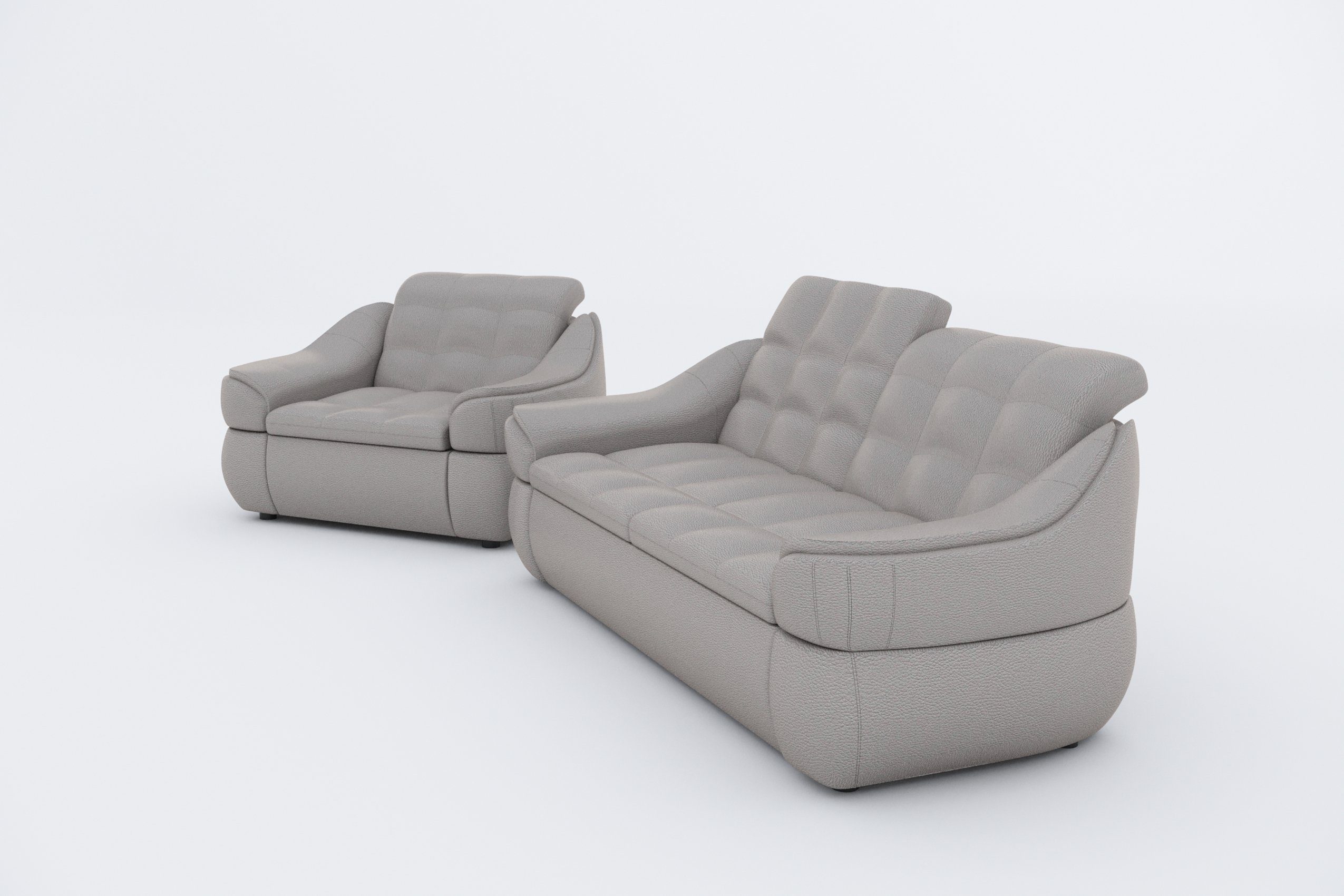 Sofa Modern bestehend Alisa, Stylefy aus Sessel, Polstergarnitur Design, und (Set Europa (2-tlg), 2-Sitzer in made