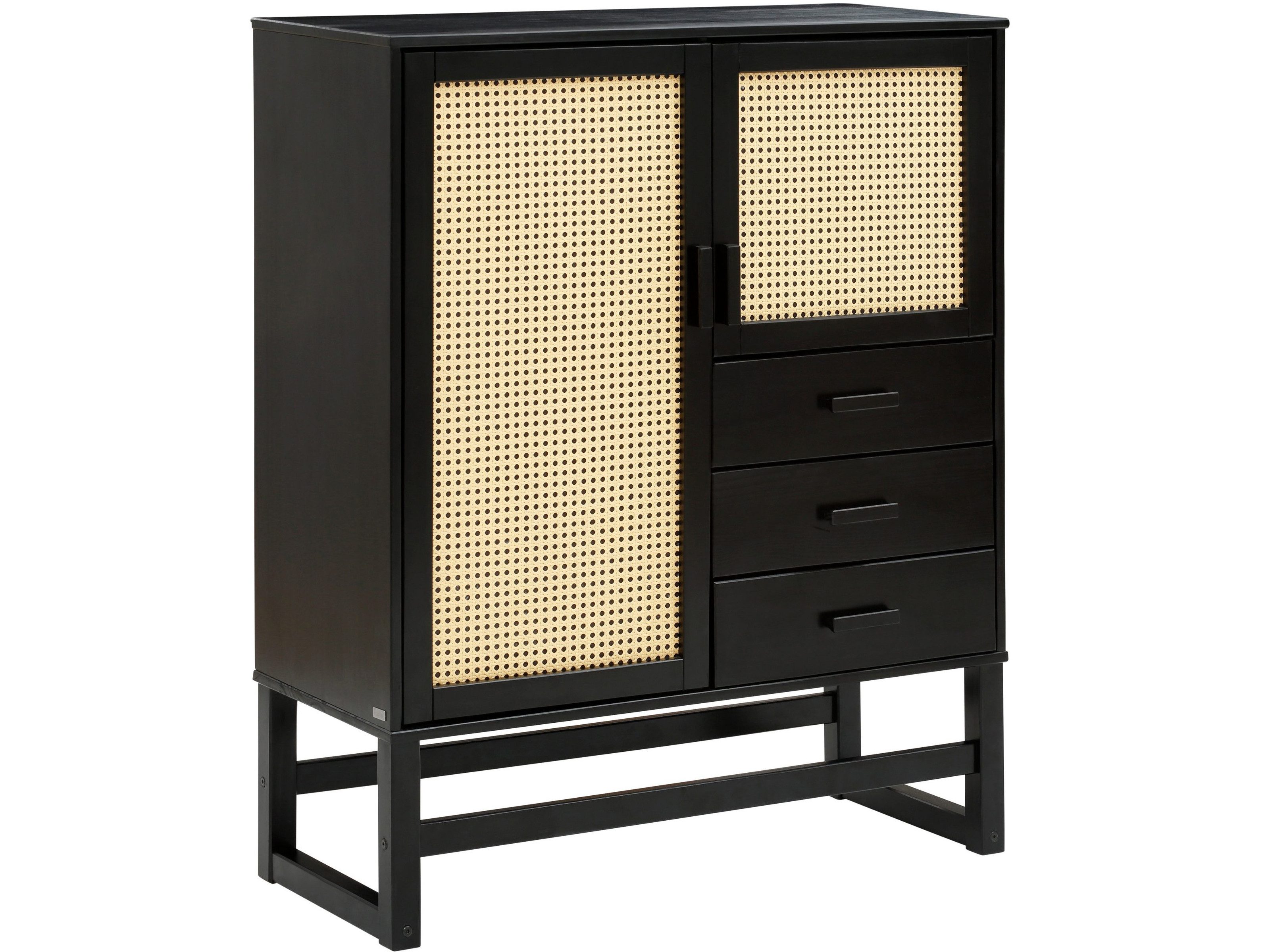 loft24 Highboard Jenna, mit Rattangeflecht