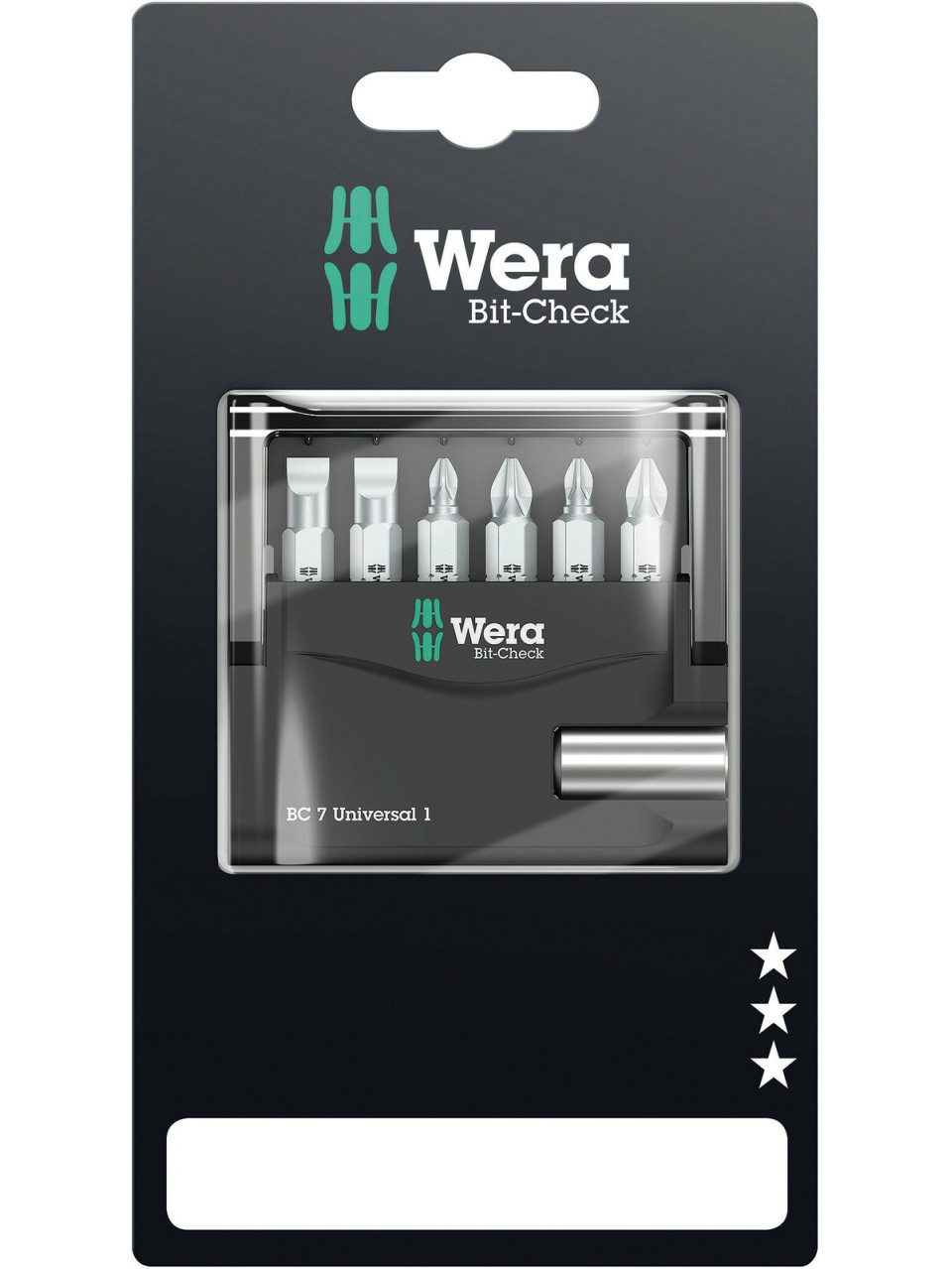 Wera Bit-Set Wera Bit-Set Bit-Check BC 7 Universal 1 7-teilig