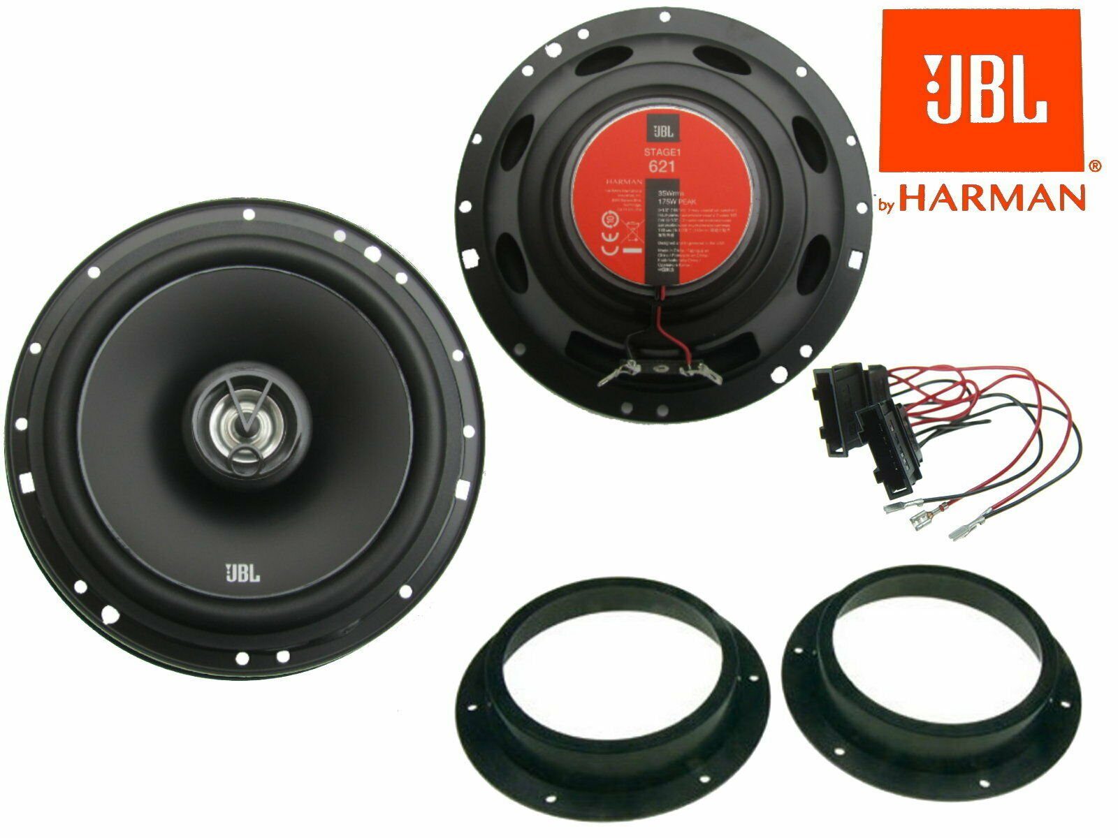 DSX JBL Einbau Set Tür für VW T6 T5 Bus Multivan ab 2003 350 Watt Auto-Lautsprecher (70 W)