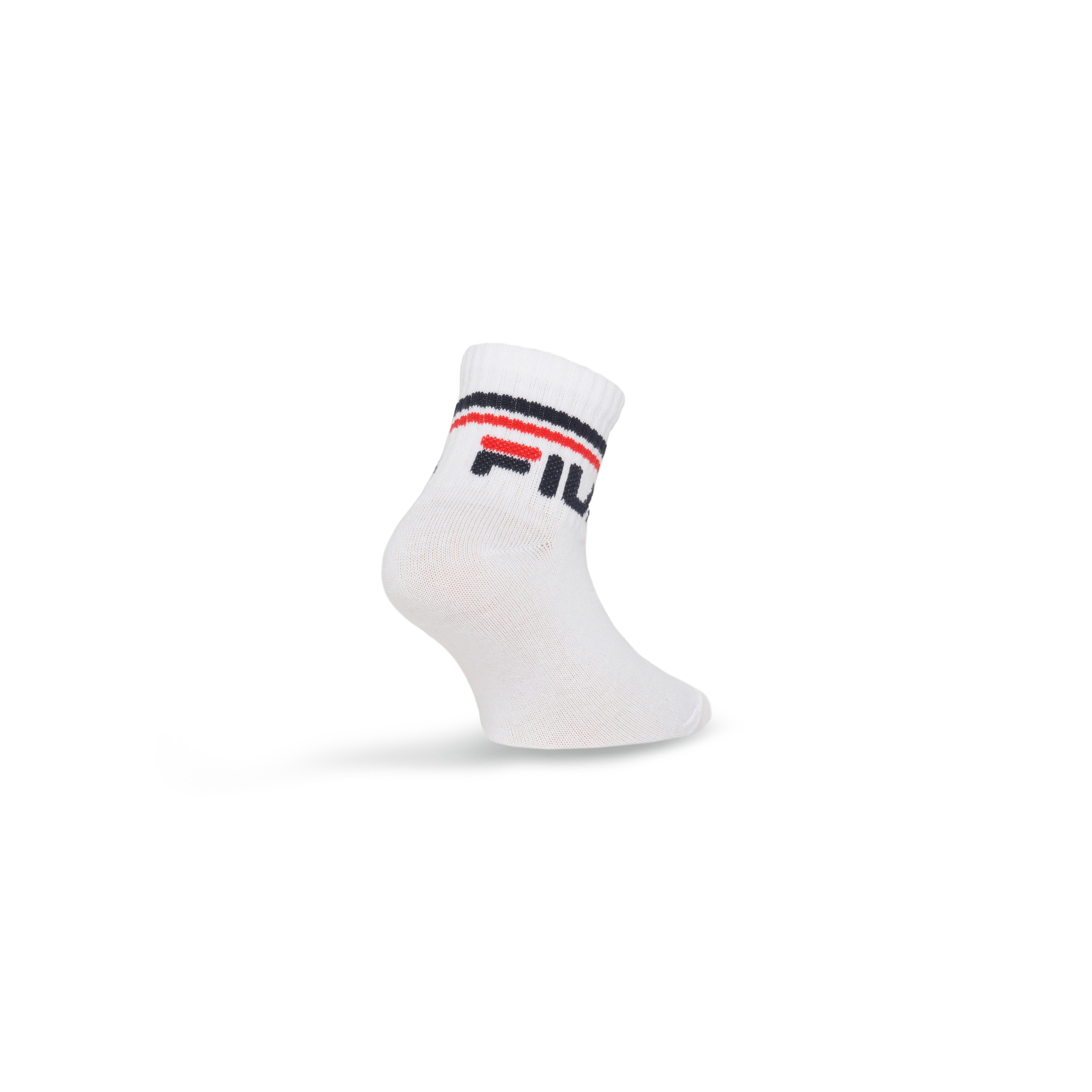 Fila Kurzsocken JUNIOR UNISEX QUARTER PLAIN SOCKS (6-Paar) für Kinder, mit eingestricktem Logo im Bündchen, anatomisch geformt – Bild 5 von 5