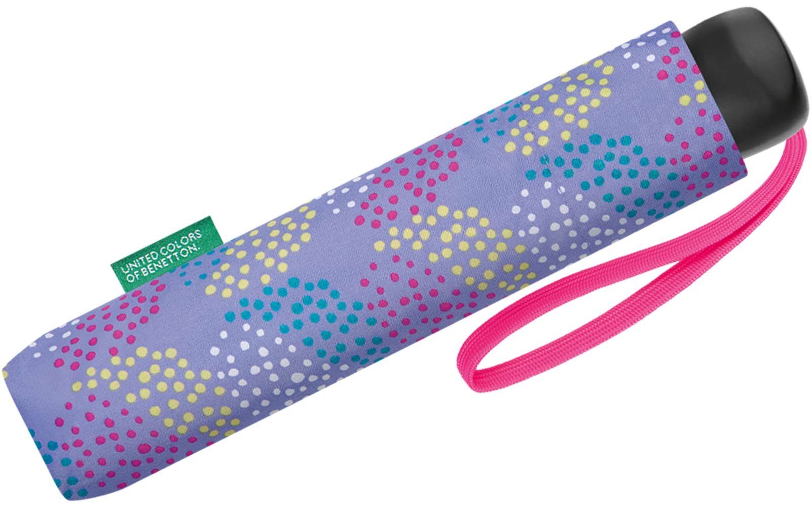 Pop periwinkle, violett Punkte-Kreise-Muster Dots - Mini mit Benetton deep Colors Super United modernem of Taschenregenschirm