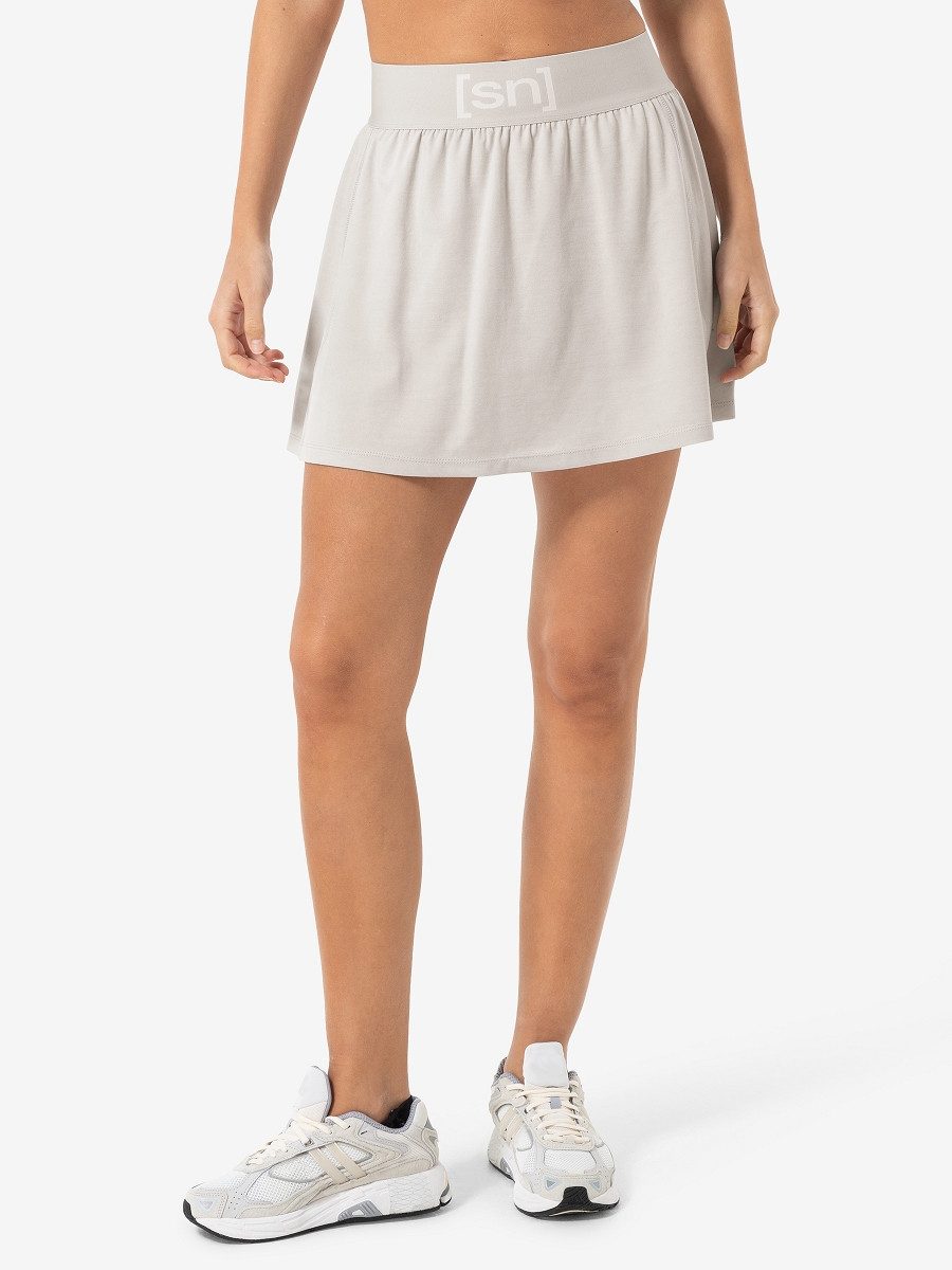 SUPER.NATURAL Sweatrock für Damen, Merino FITNESS SKIRT sportlich, casual, atmungsaktiv