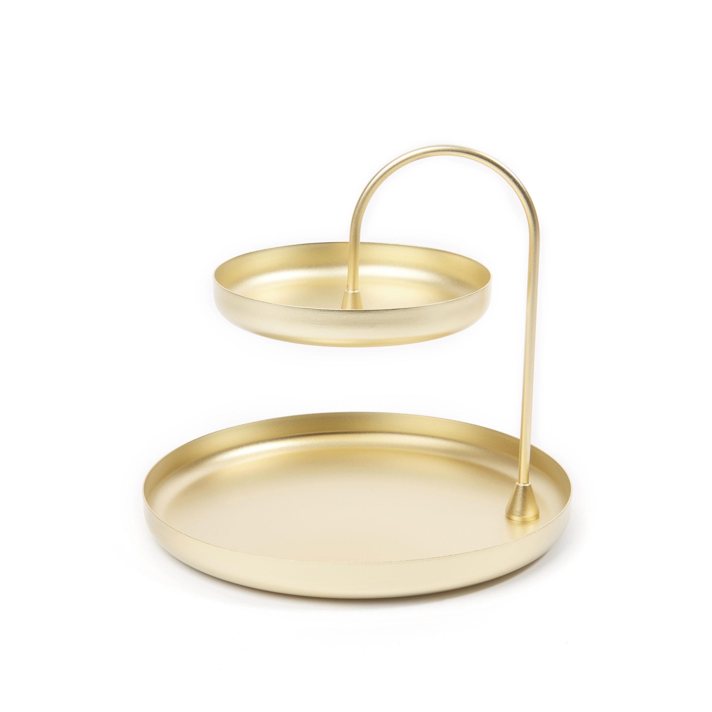 Umbra Schmuckkasten poise two tiered tray / schmuckacblage brass umbra