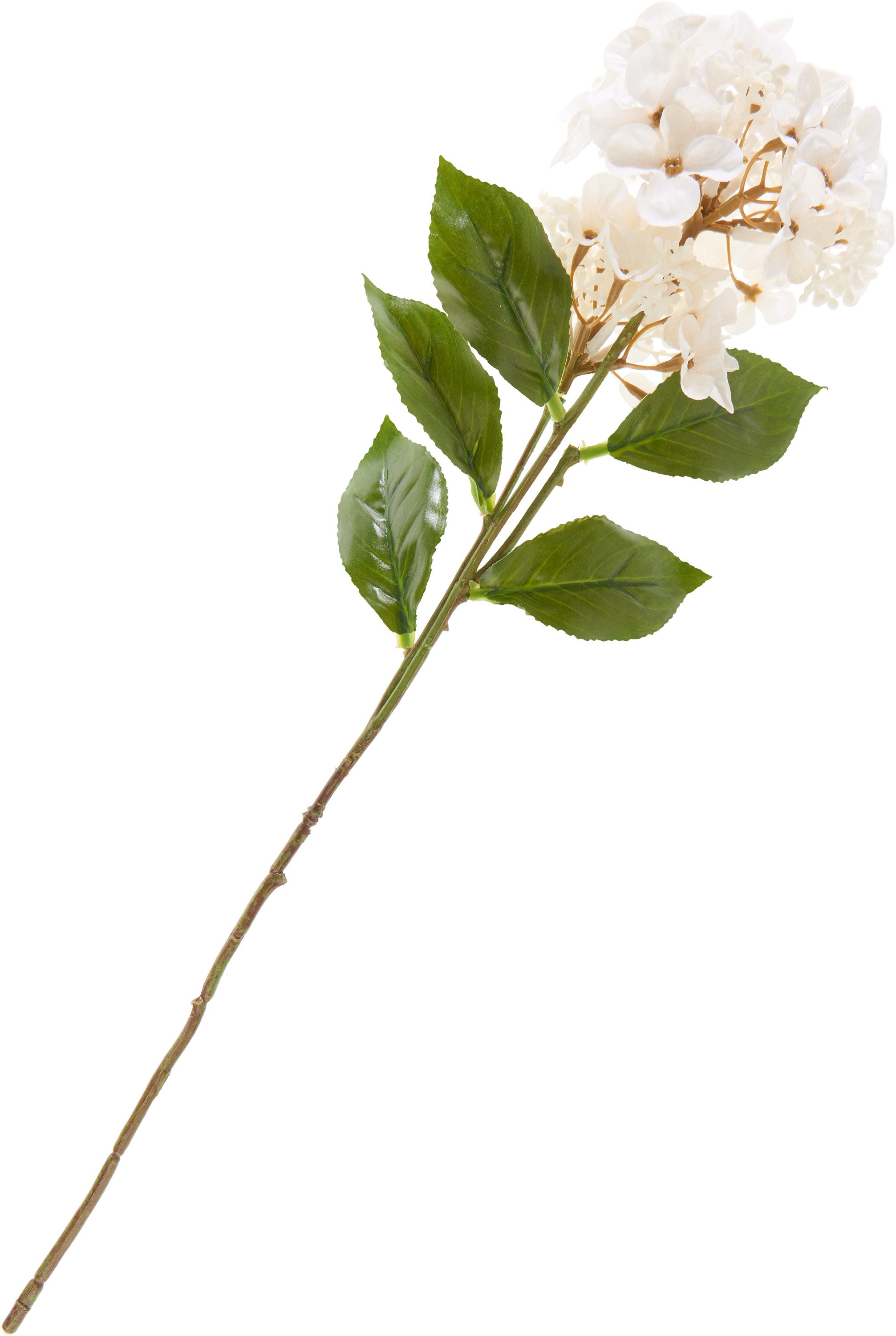 Kunstblume Hortensie mit zwei Blüten, DPI, Länge 47 cm