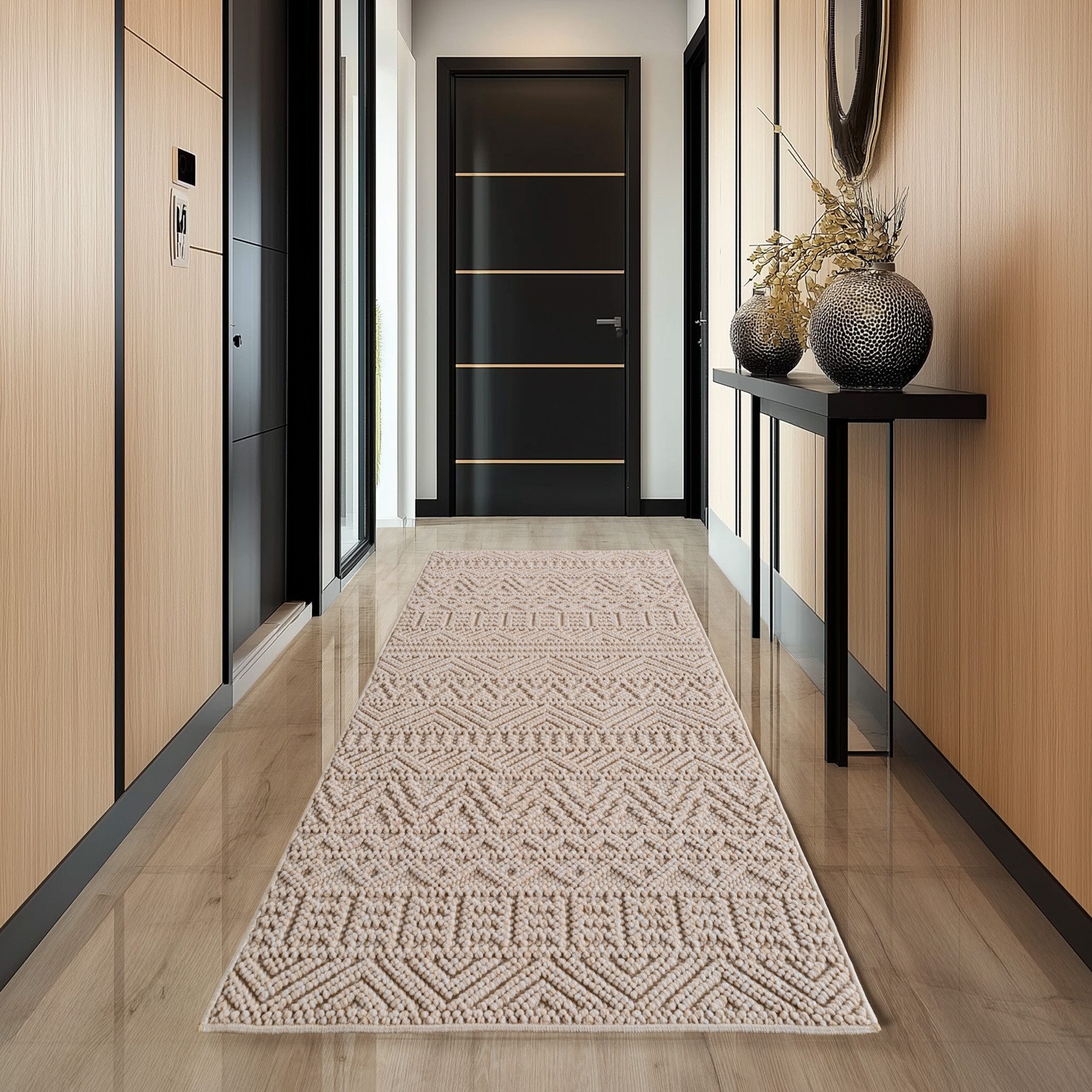 Ayyildiz Teppiche Teppich HELIX 2202, auch als Läufer und Rund erhältlich, rechteckig, Höhe: 7 mm, 3D-Effekt durch Cut-Loop-Webtechnik, Woll-Optik, Bouclé, Wohnzimmer
