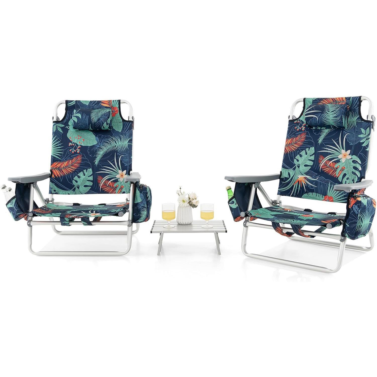 KOMFOTTEU Campingstuhl Strandstuhl (Set, 2 St), günstig online kaufen