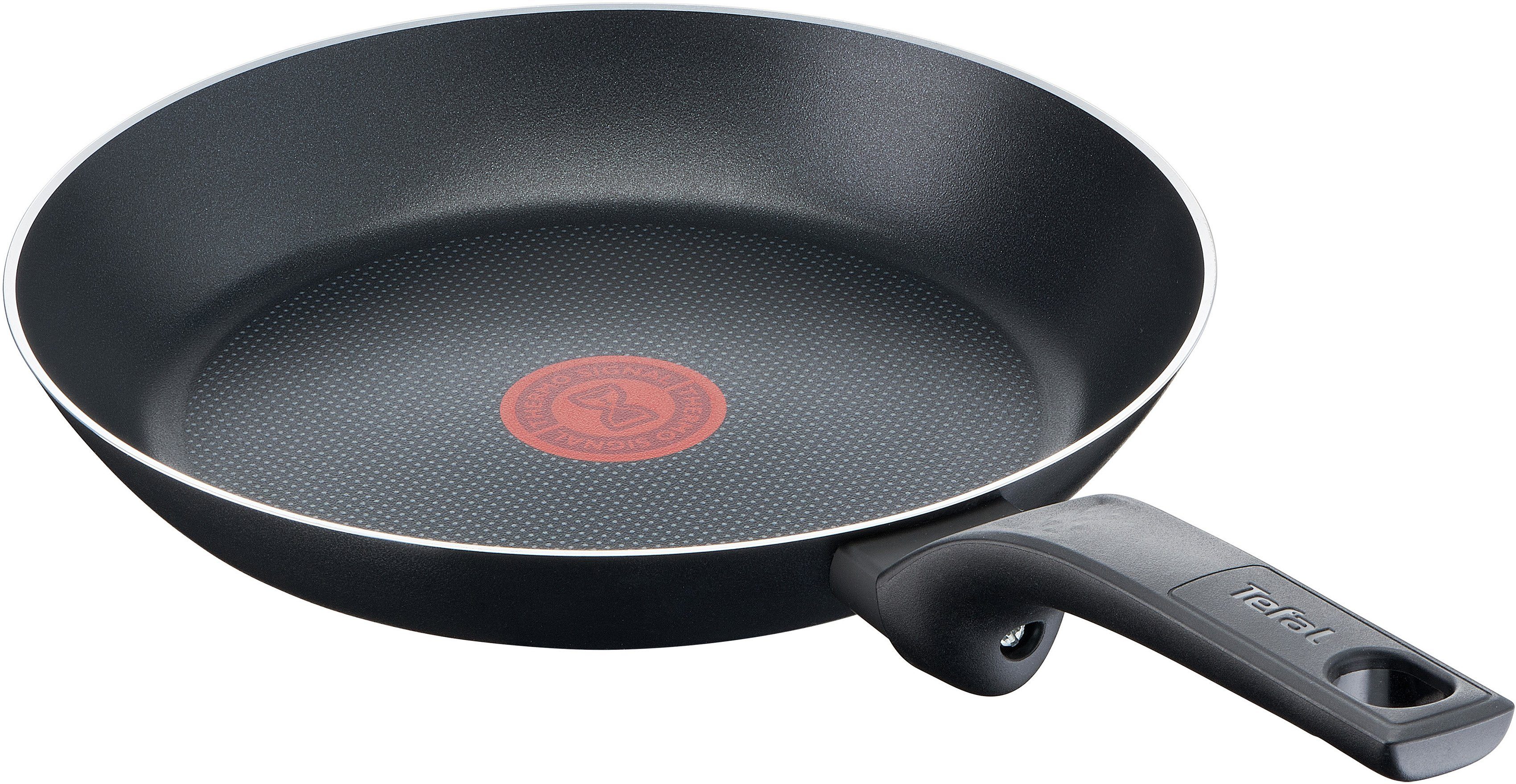 Tefal Bratpfanne Easy Cook & Clean mit Antihaftbeschichtung, nicht induktionsgeeignet, Aluminium (1-tlg), Thermo-Signal bei idealer Brattemperatur, Made in France