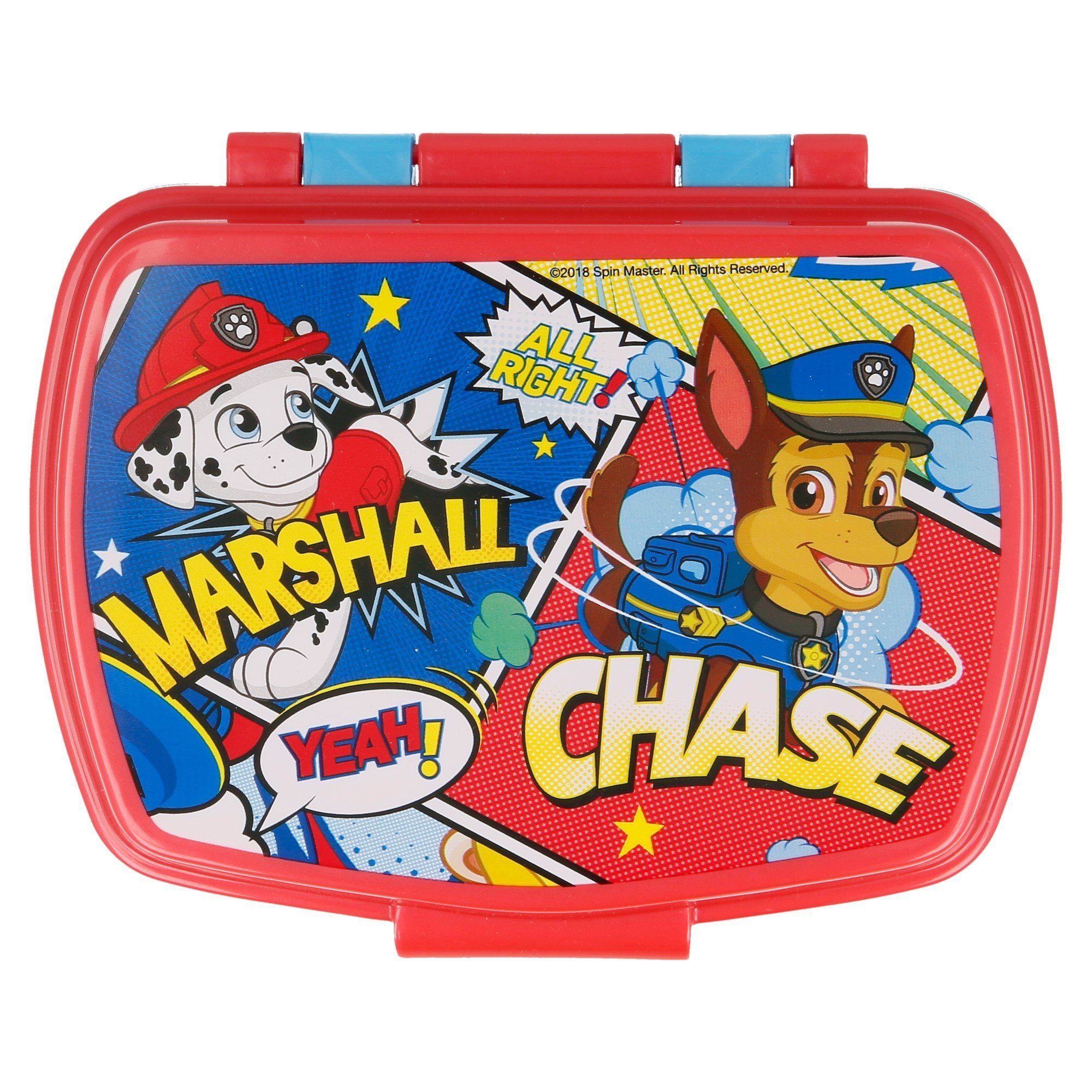 4 Set PAW teiliges Besteck, Marshall PATROL Lunchbox - Chase Brotdose und Trinkflasche (4-tlg)