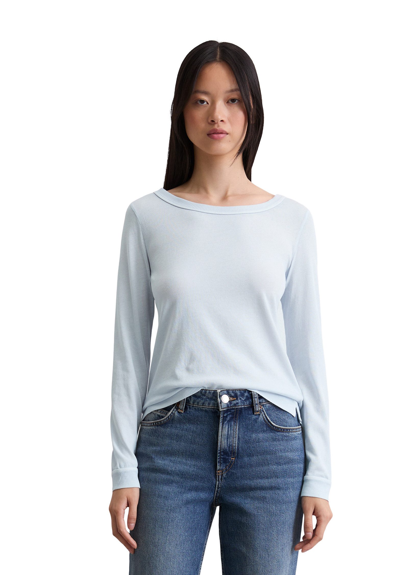 Marc O'Polo Langarmshirt aus Organic Cotton günstig online kaufen