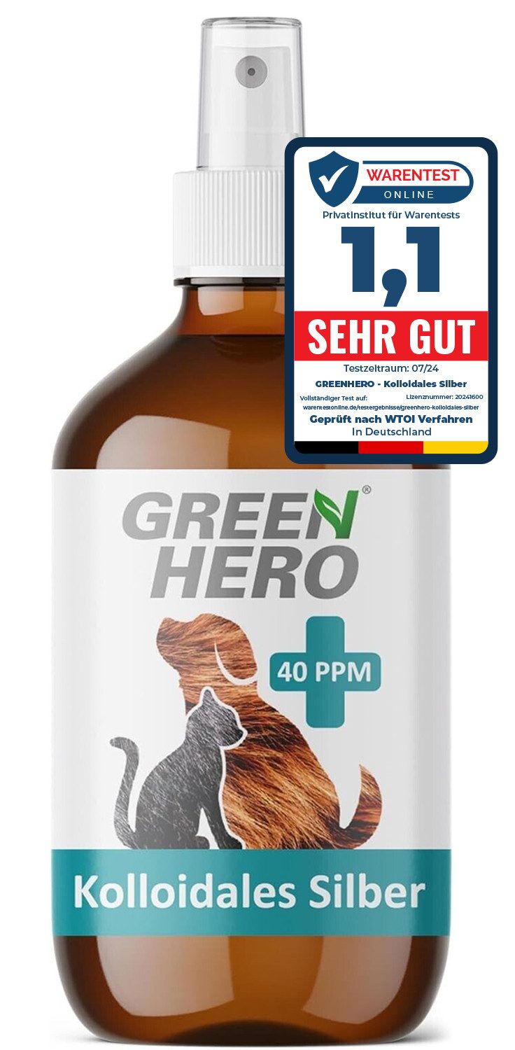 Fellpflege Kolloidales Silber Spray 40 PPM für Hunde & Katzen